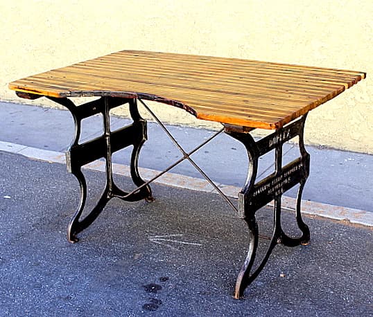 Old Industrial Dining or Work Table