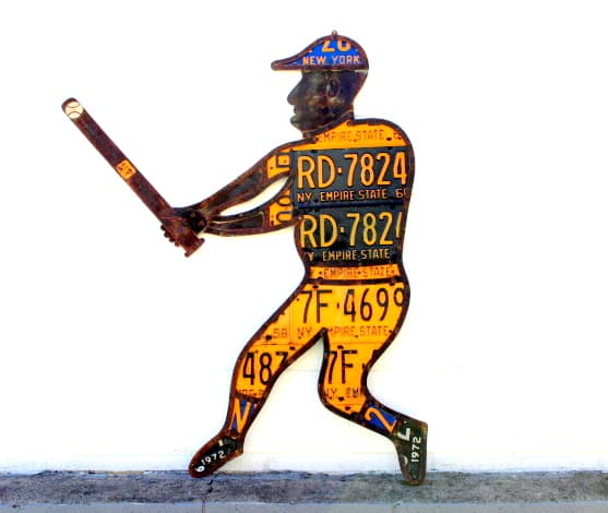 Tribute to New York Baseball Wall Hanging Artpiece