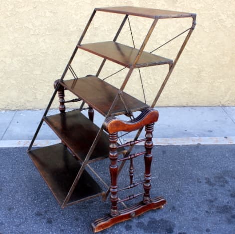 Edwardian "Industrial" Bookshelf or Etagere