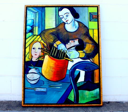 Modernist French Abstract Painting