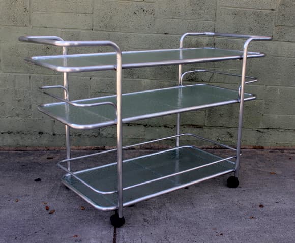 Brown Jordan Mid Century Bar / Patio Cart