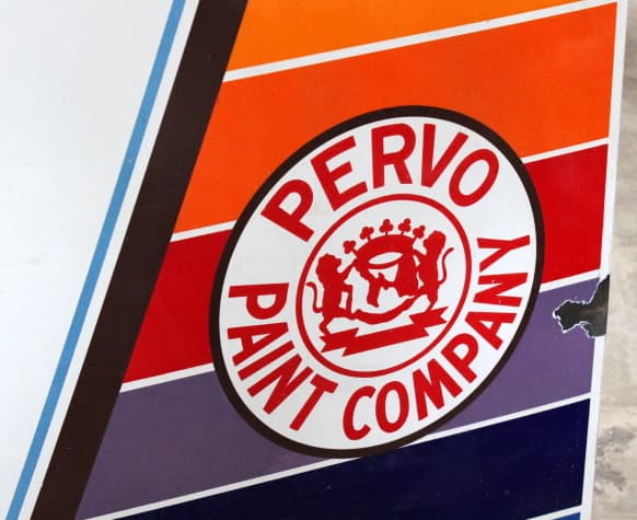 Large Porcelain Paint Sign