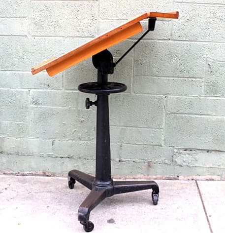 Industrial Style Drafting / Easel Table