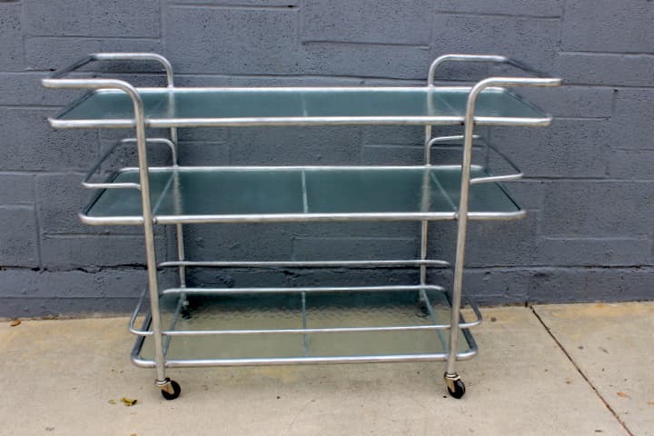 Polished Aluminum Brown Jordan Cart