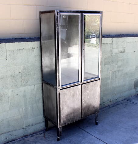 Viintage Polished Industrial Cabinet