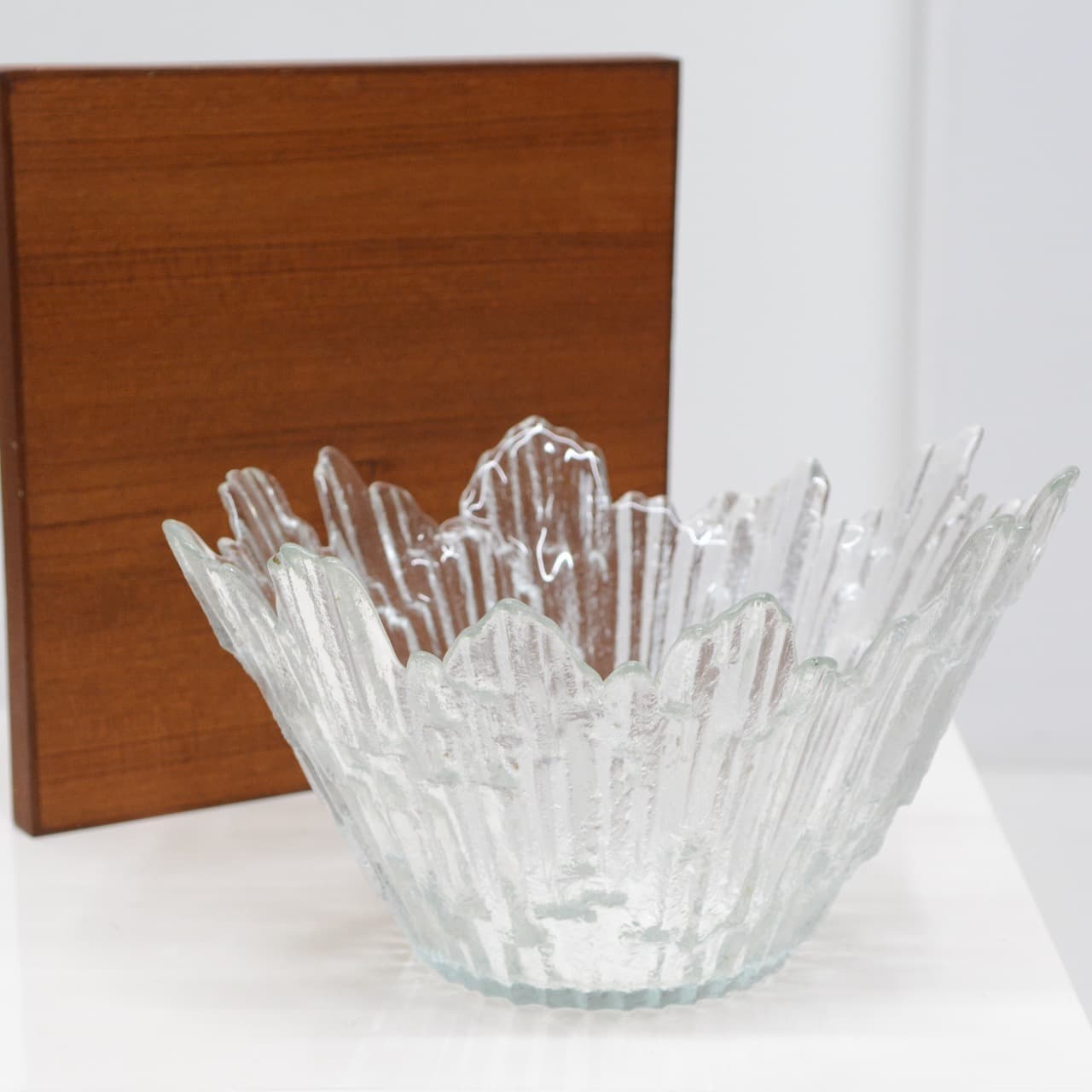 Large Art Glass Ice Bowl - Tauno Wirkkala, Finland, c. 1960s