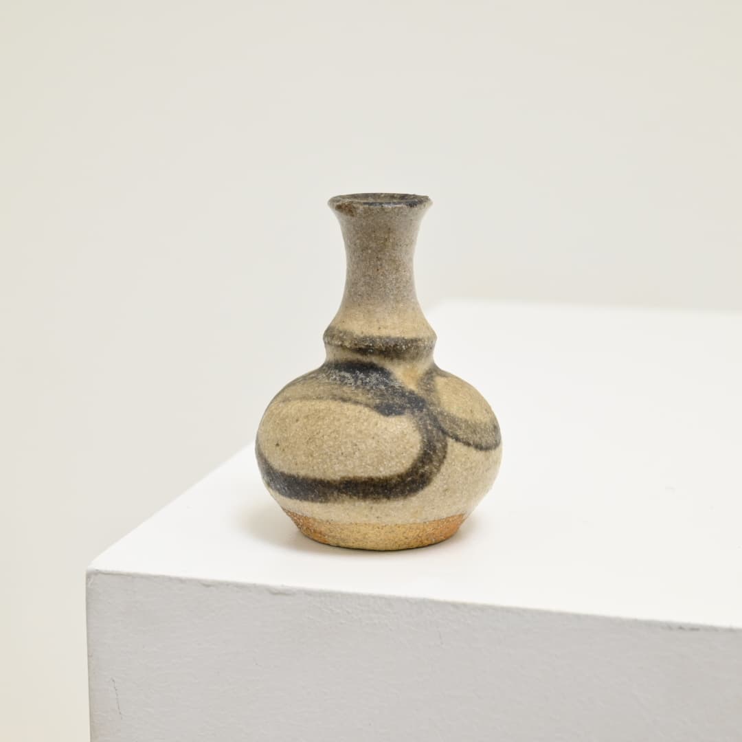 Petite Stoneware Bud Vase - Okeefe c. 1970s