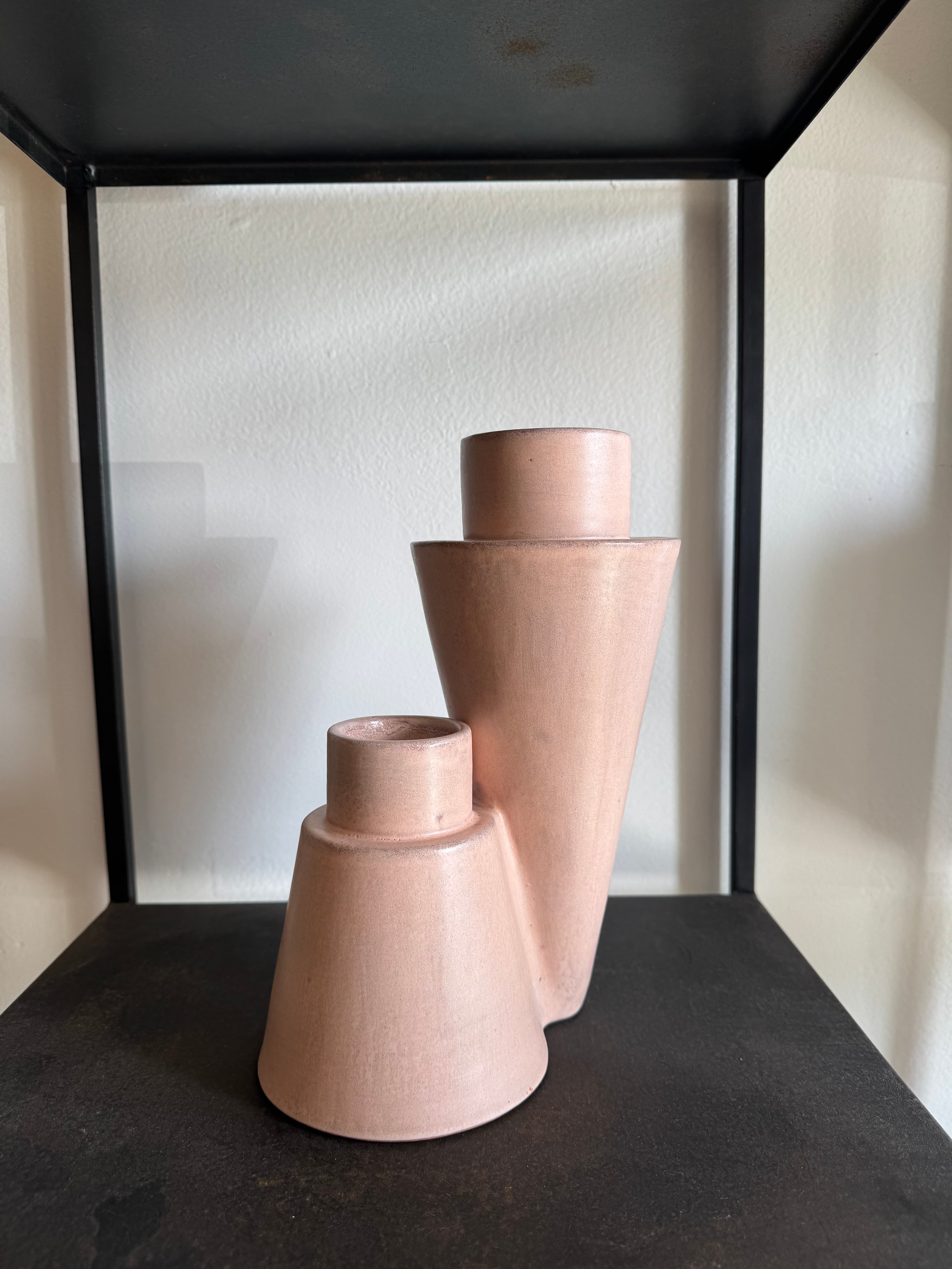Pink Double Cone Vase