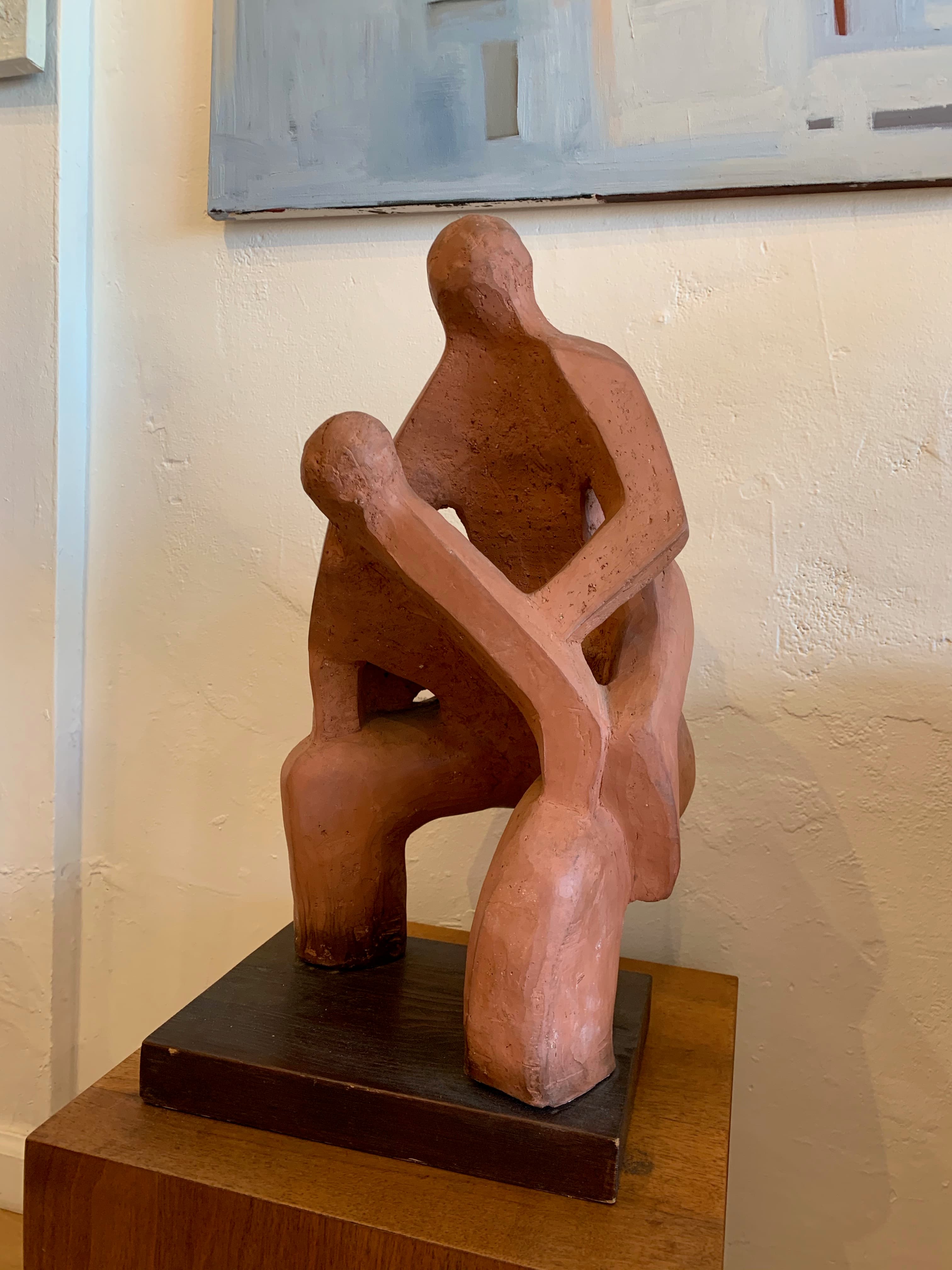 Abstract 2 Man Sculpture
