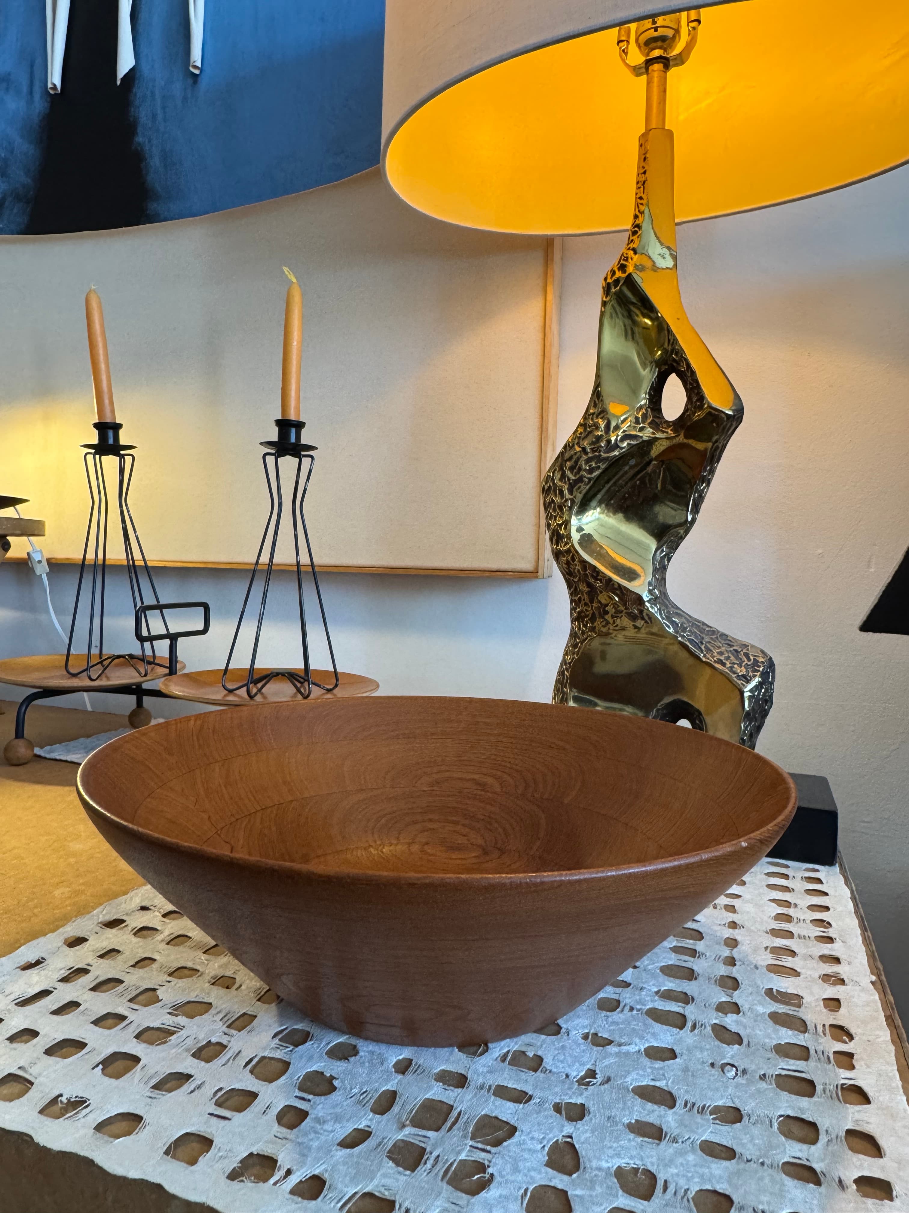 MCM Danish Large Wooden Bowl
