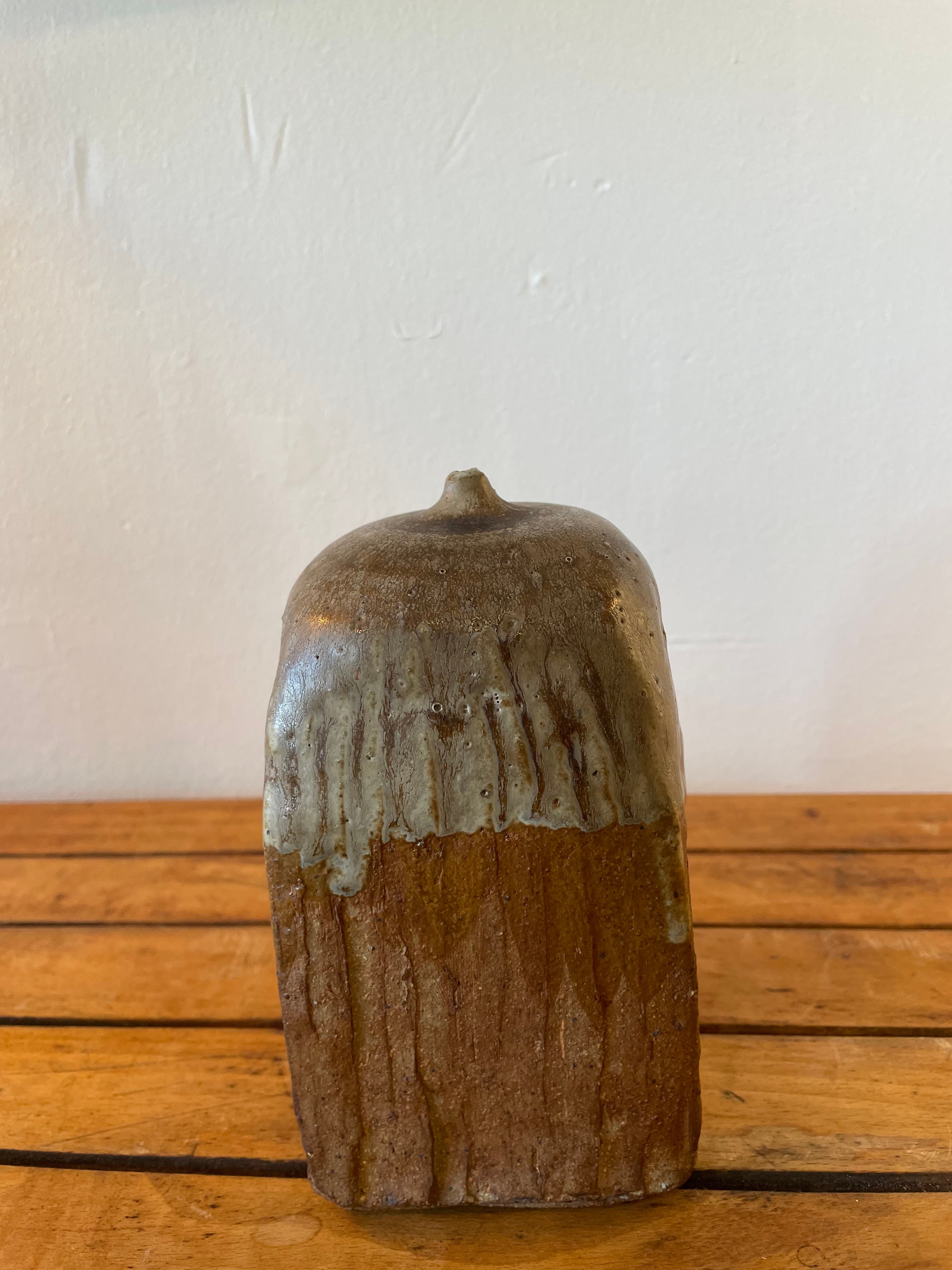 Ceramic Stoneware Abstract Bud Vase