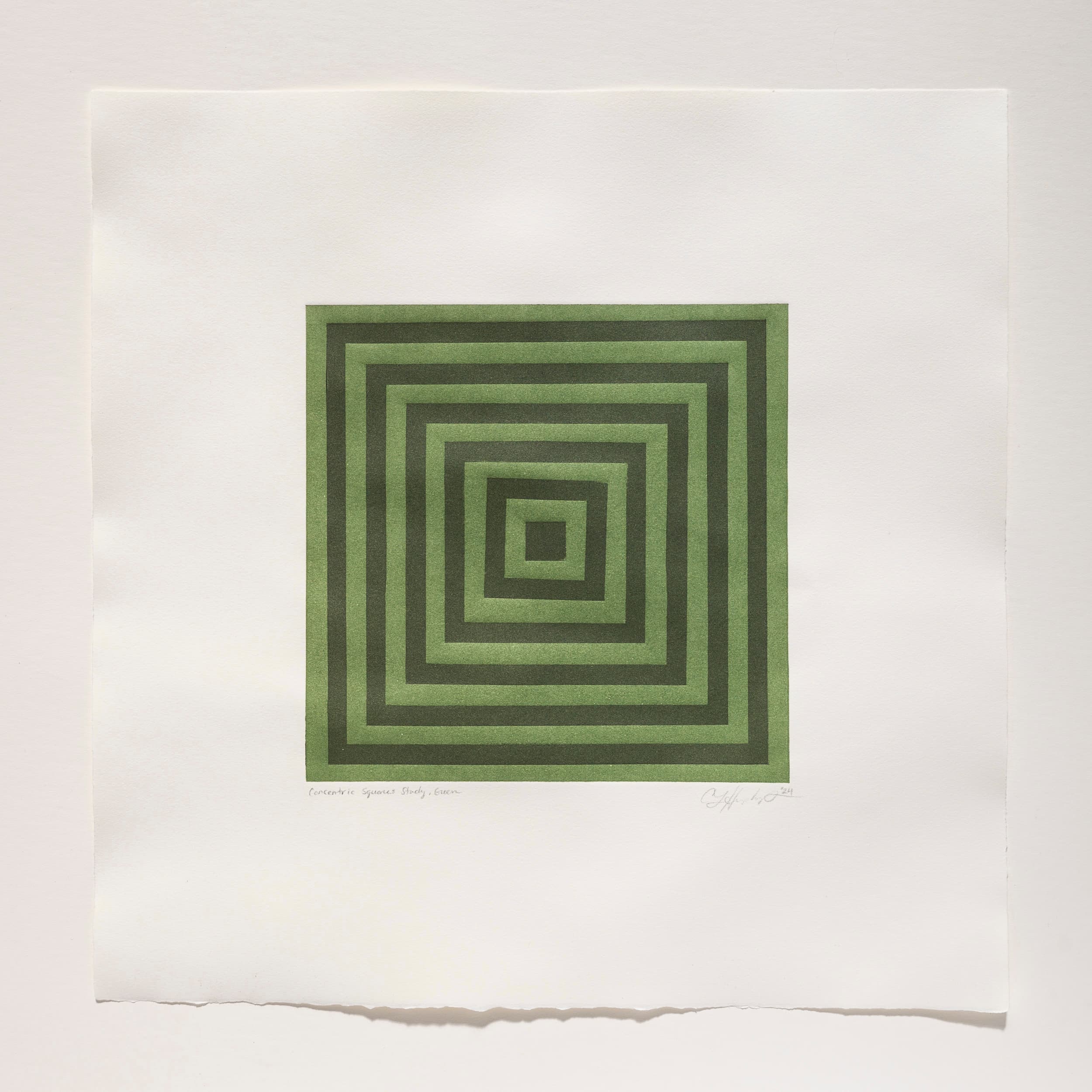Concentric Squares, Green