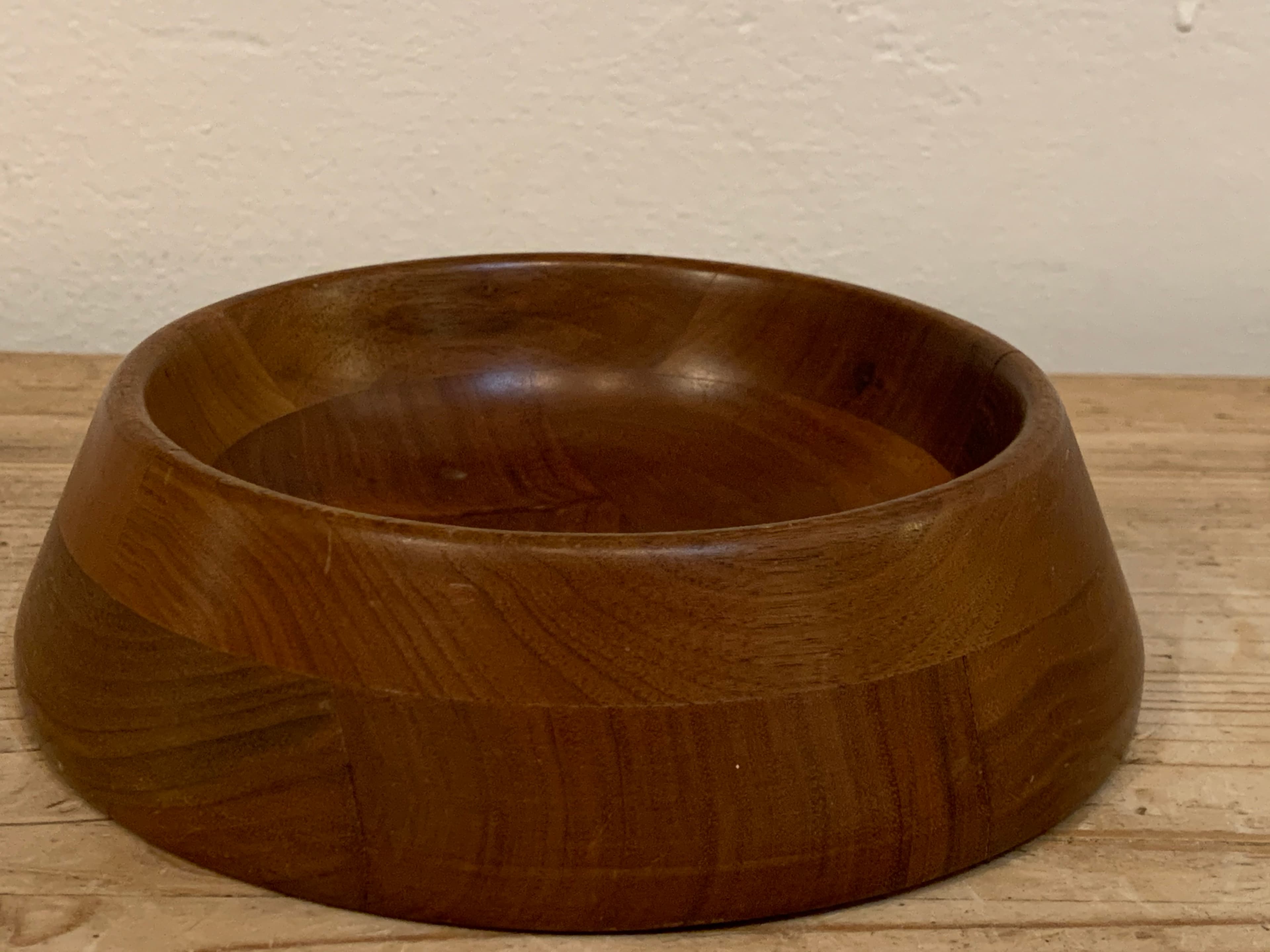 Vintage Mid Century Modern Wooden Dish