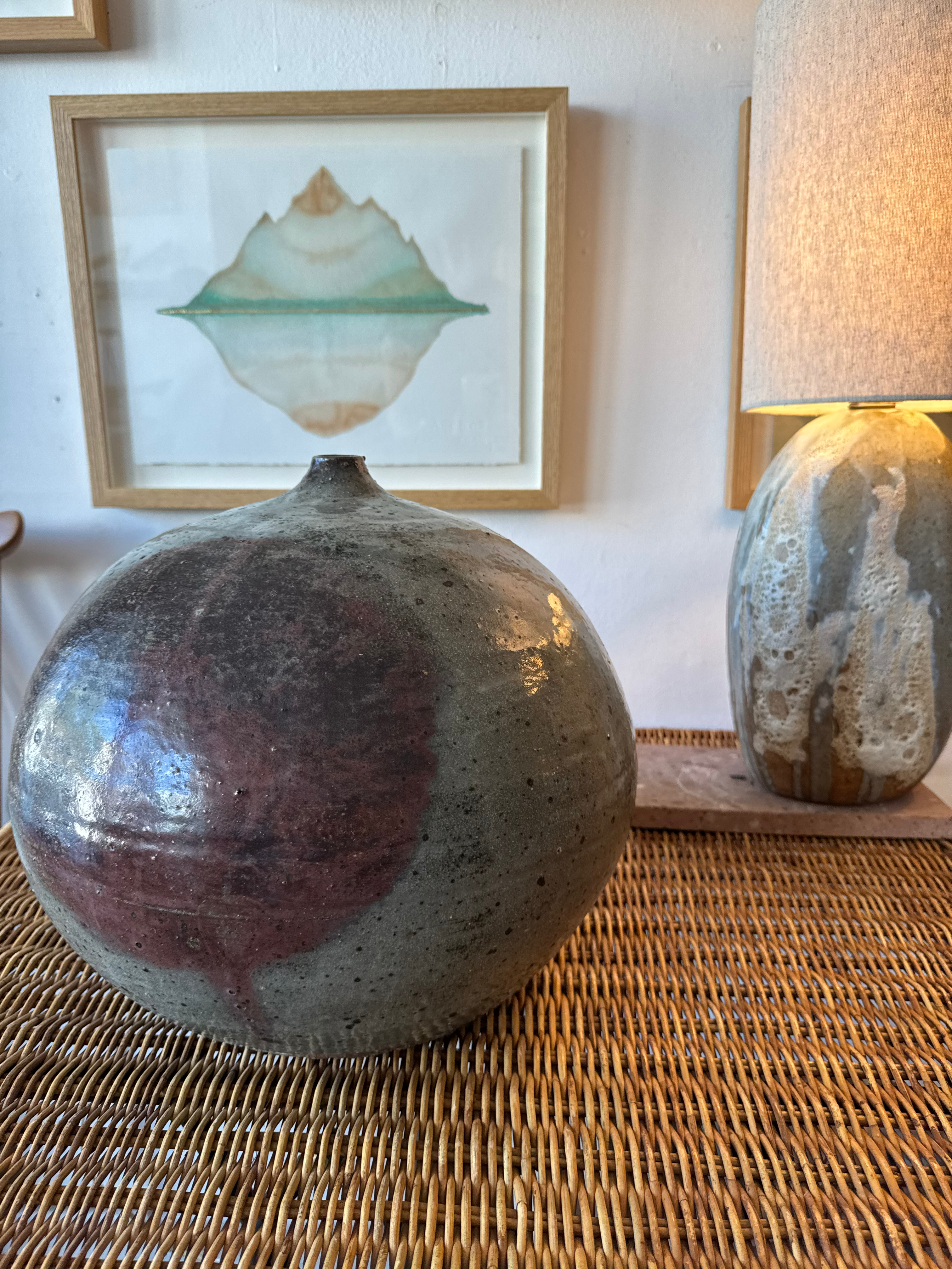 Vintage Large Ceramic Bud Vase