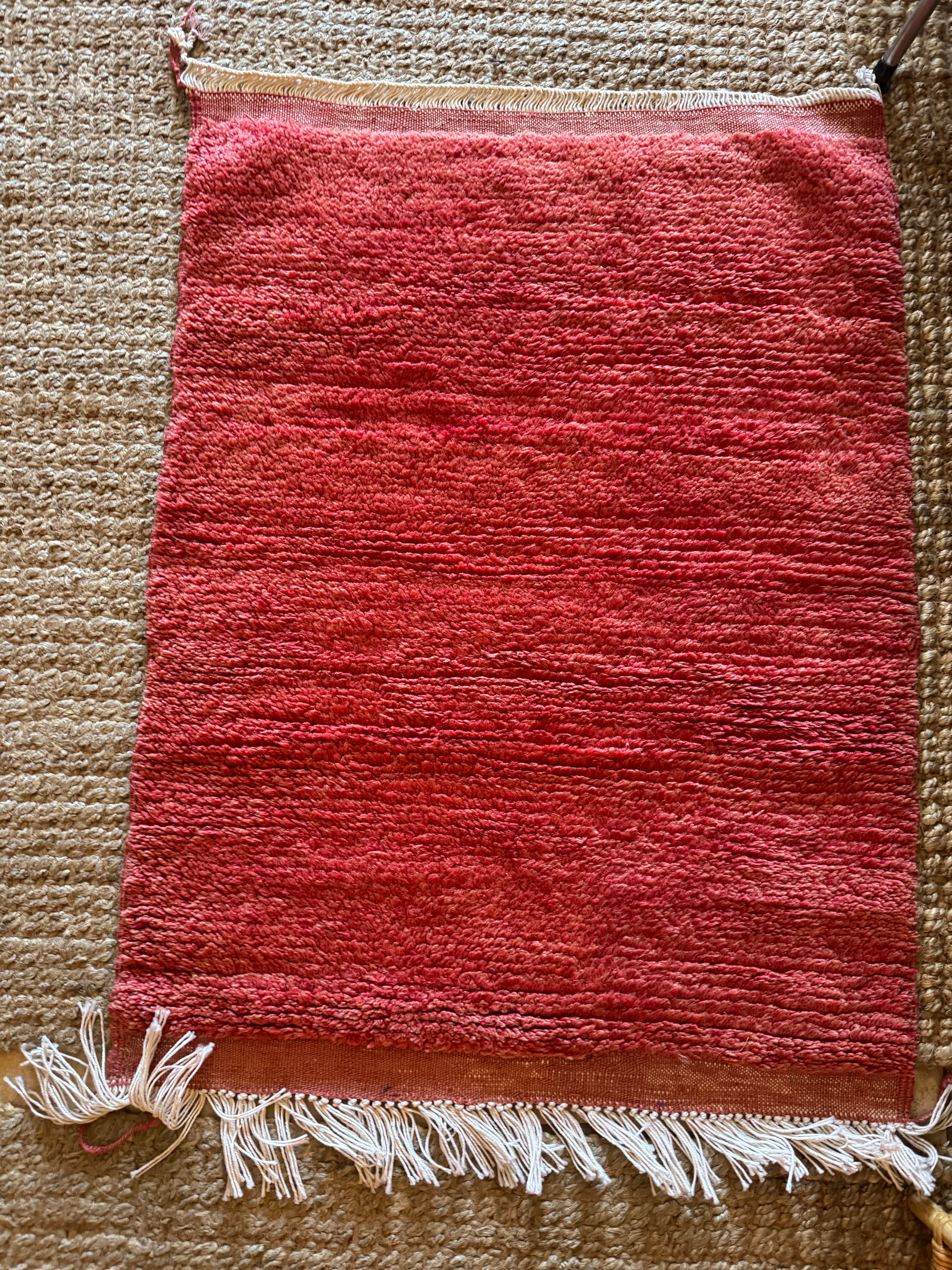 Vintage Red Boujad Small Area Rug