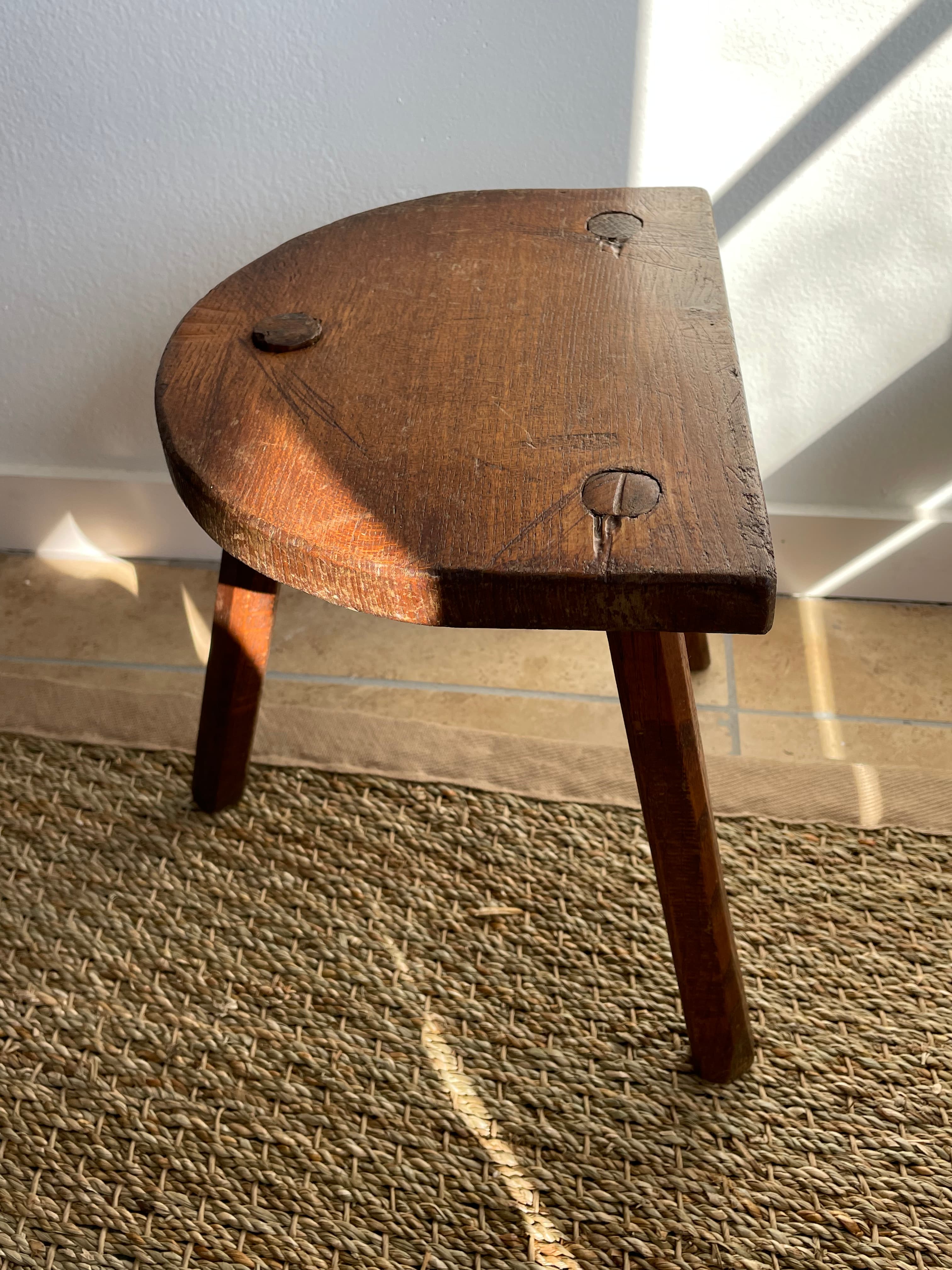 French Primitive / Stool/ Table