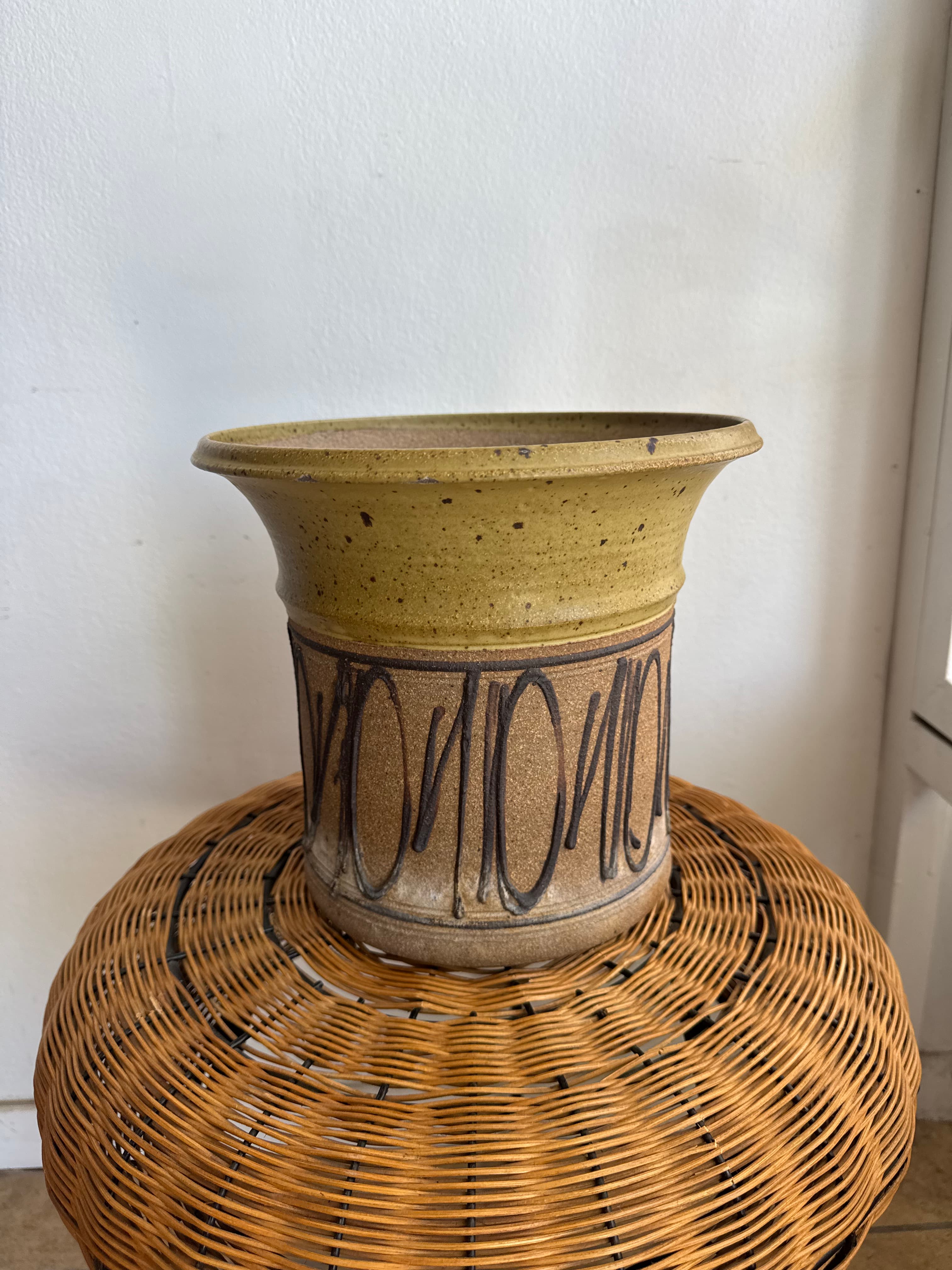 1970's Ceramic Studio Pottery Planter