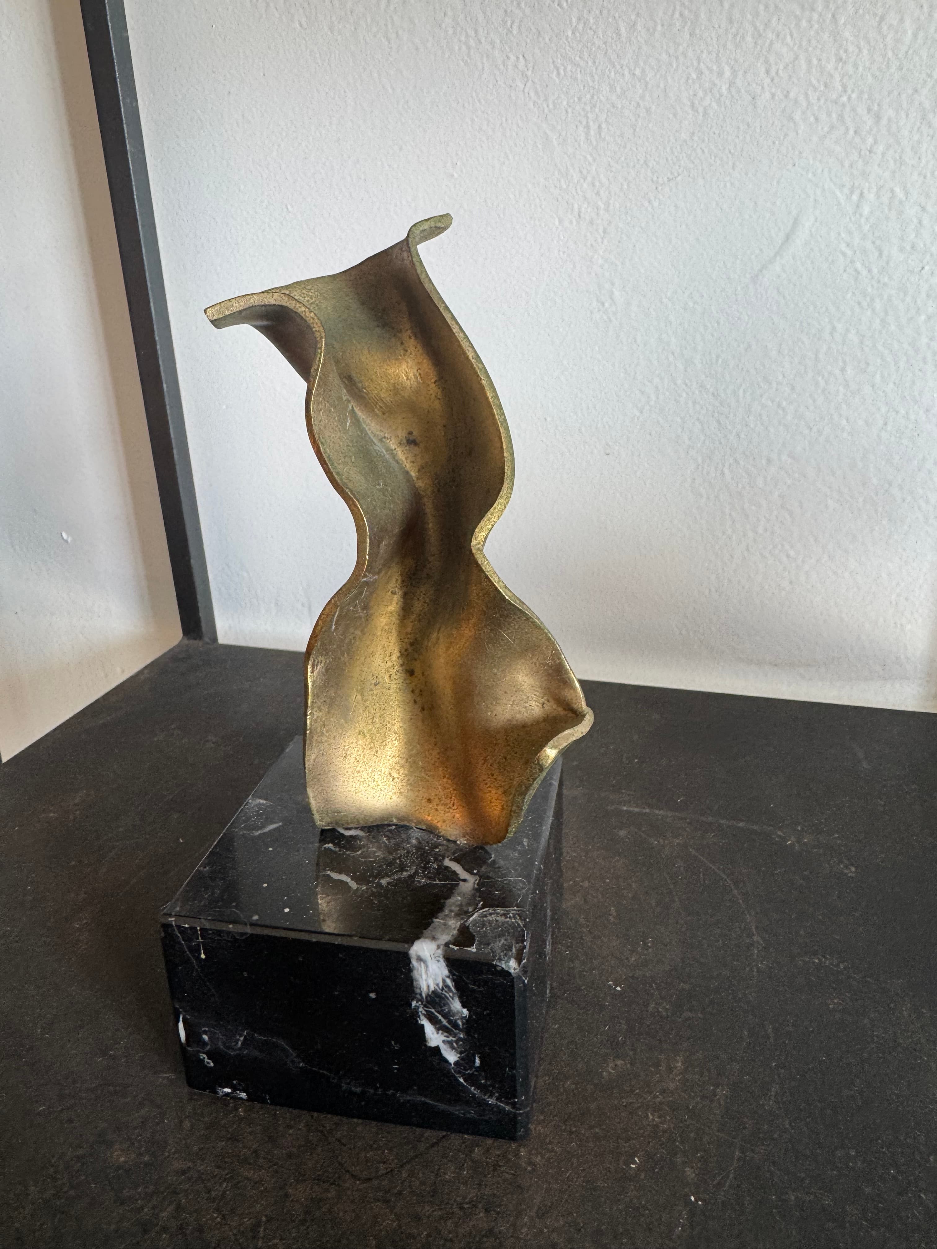 1950's Bronze Sculpture w/ Marble Base