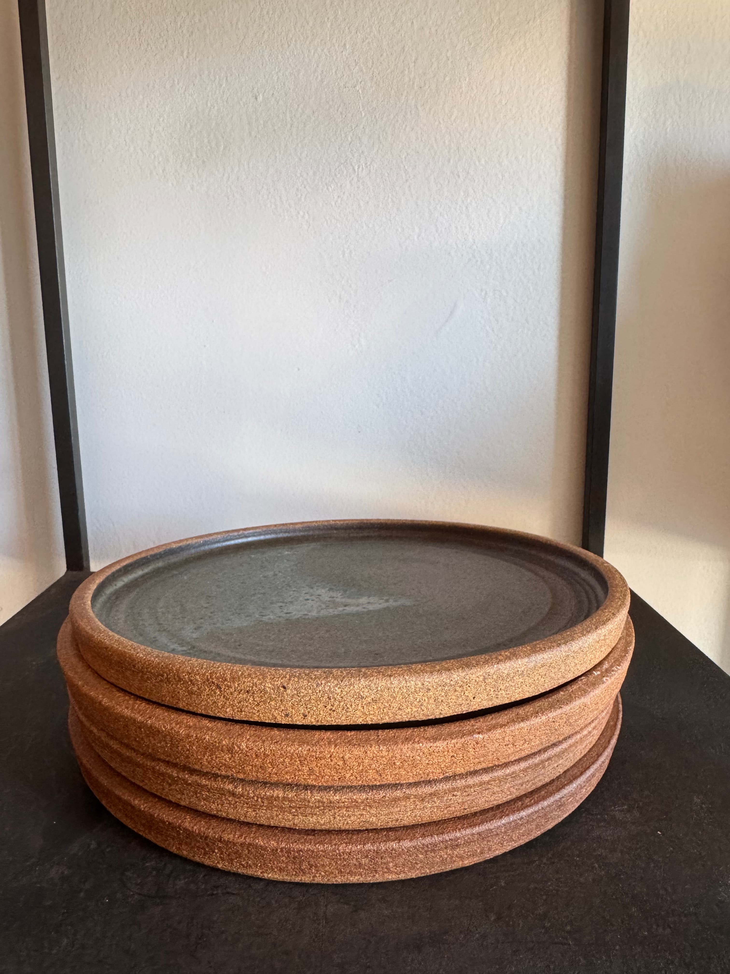 'Sea Blue' Low Rim Dinner Plate