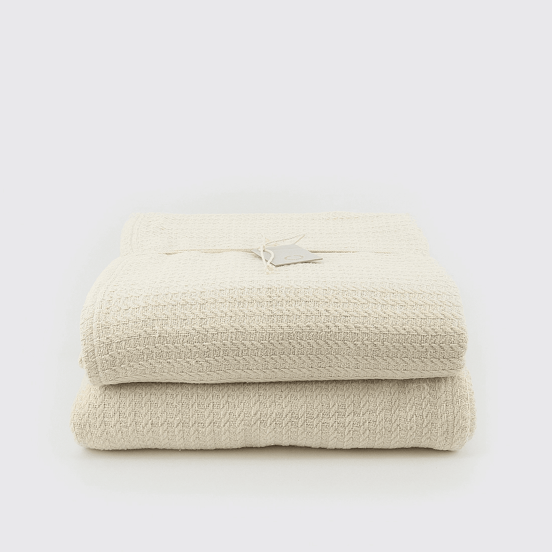 Cotton Cream Handwoven Blanket