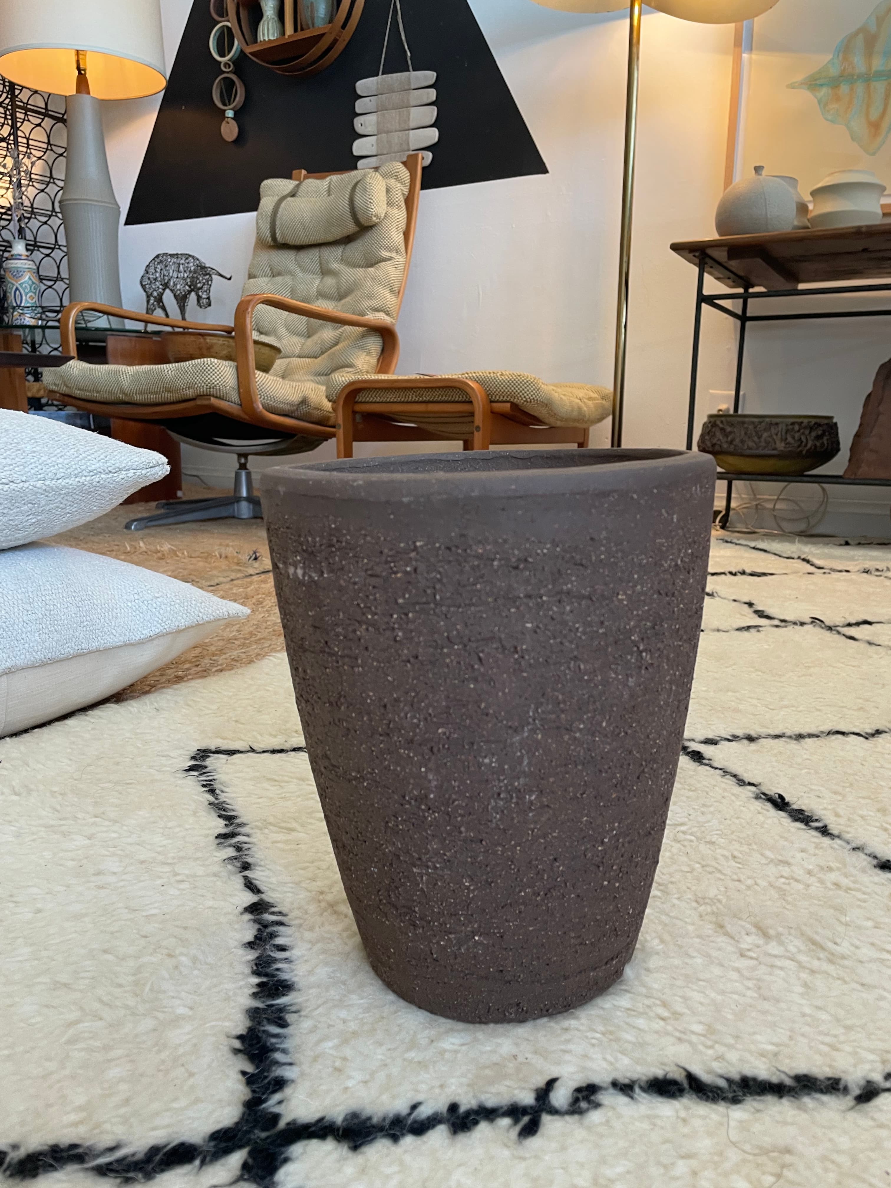 cone ceramic planter - made in ITALY