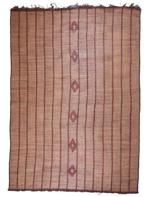 Vintage Berber Moroccan Tuareg Mat - Diamond