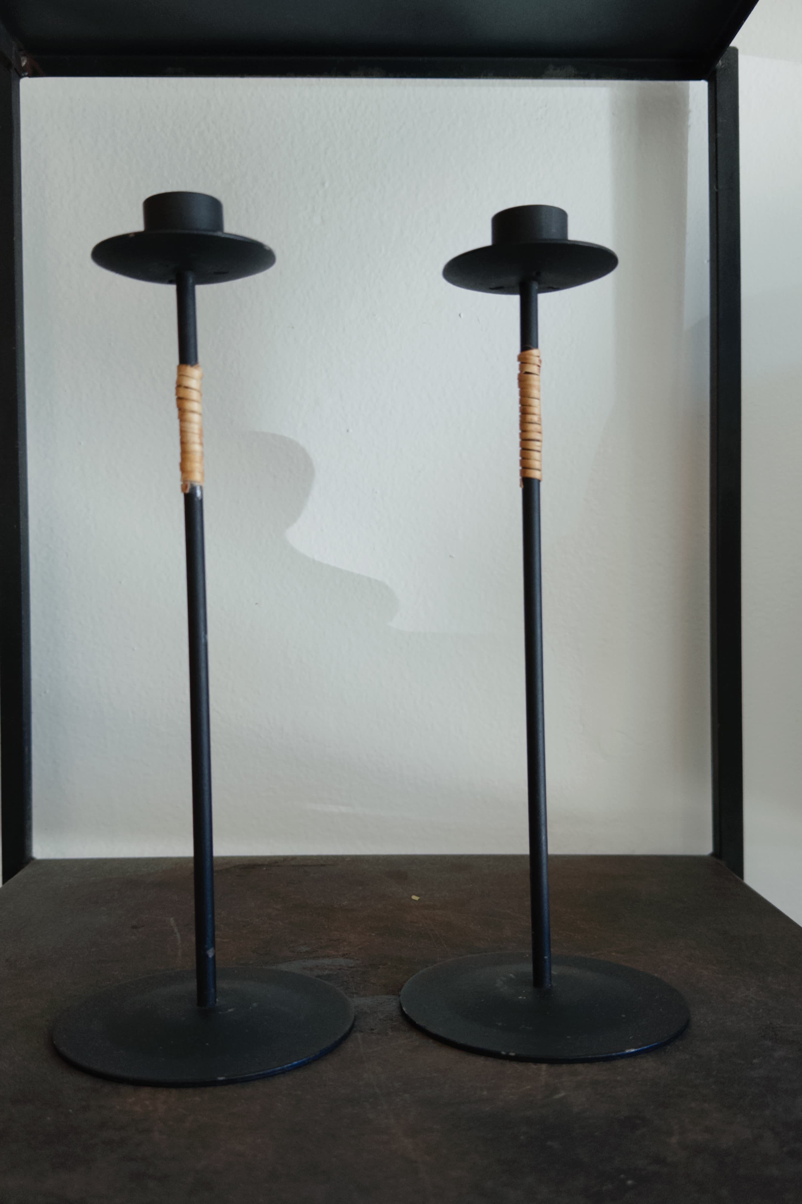 "LAURIDS LONBORG" - Pair of Scandinavian Candlesticks