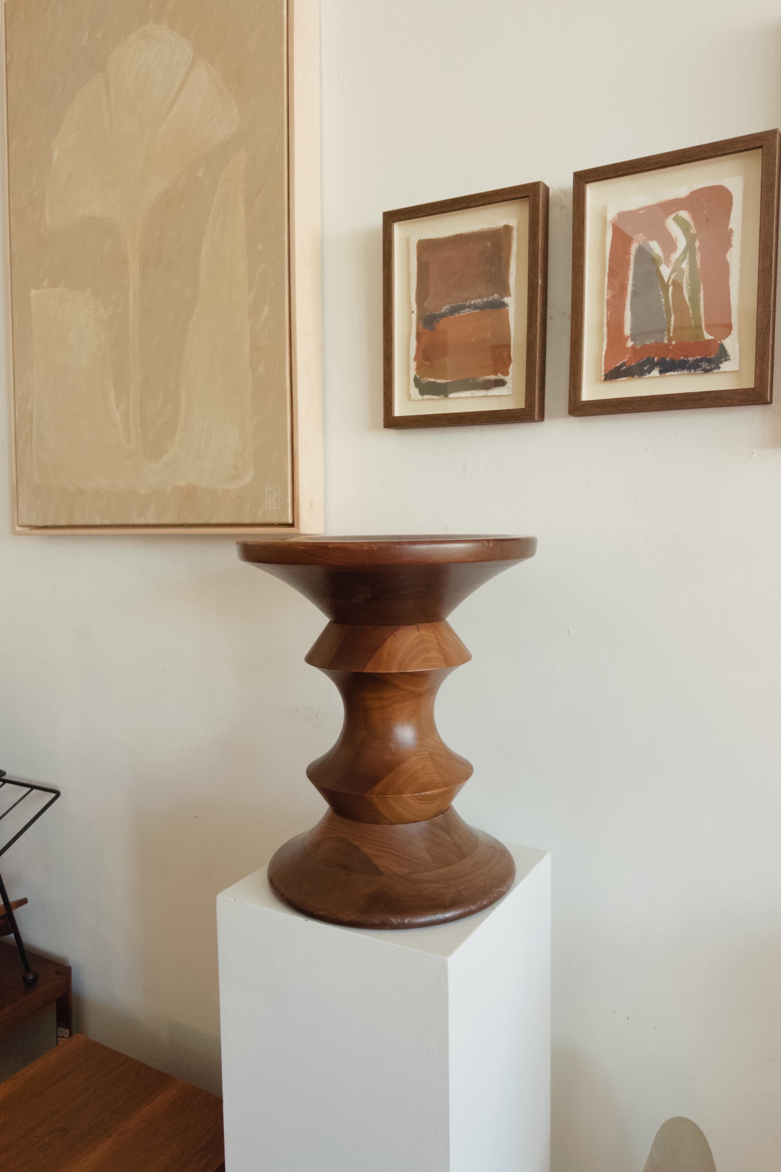 Herman Miller Eames Time Life Walnut Stool Model C - 1960