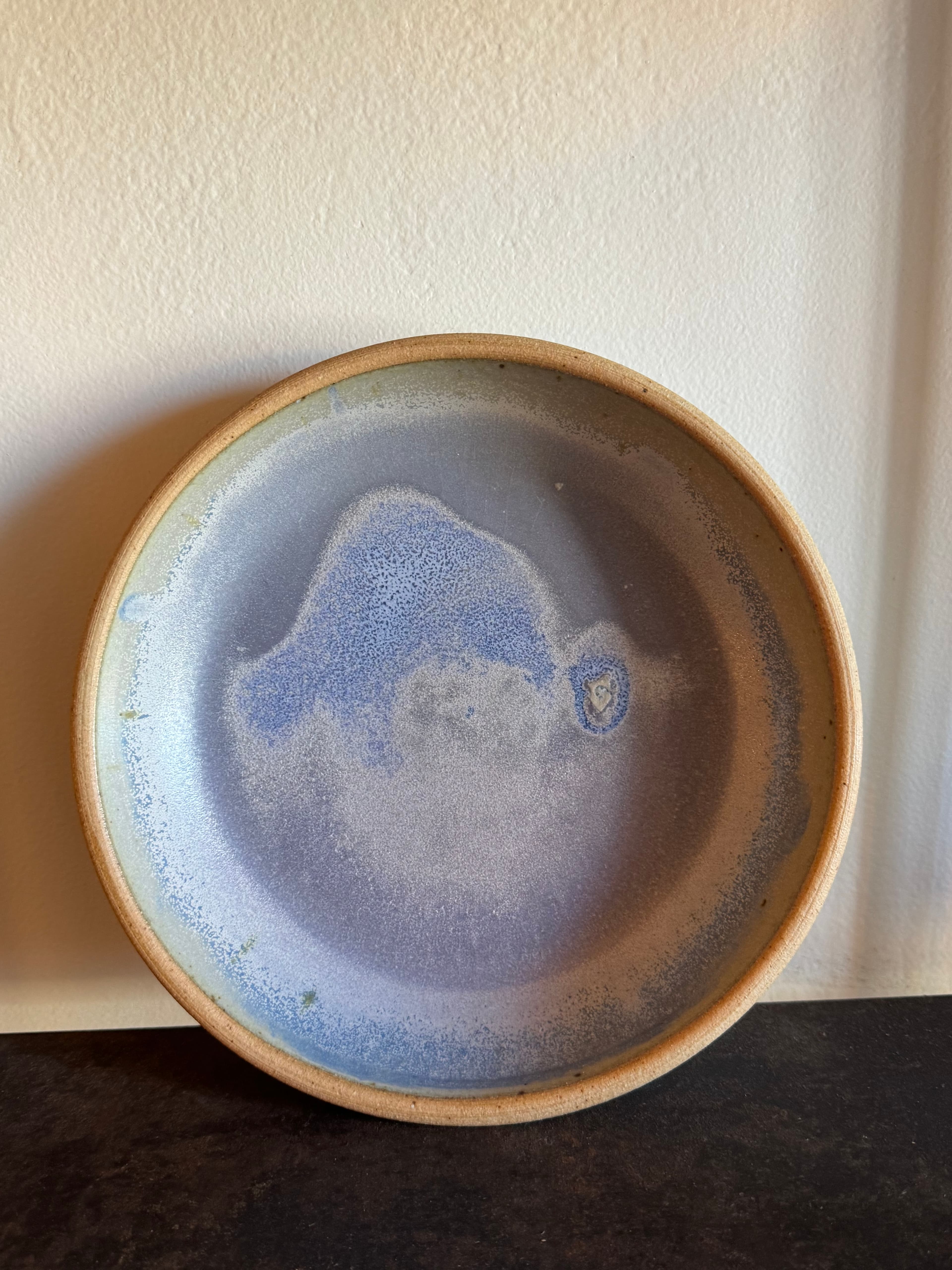 Shallow Cloud Blue Low Plate