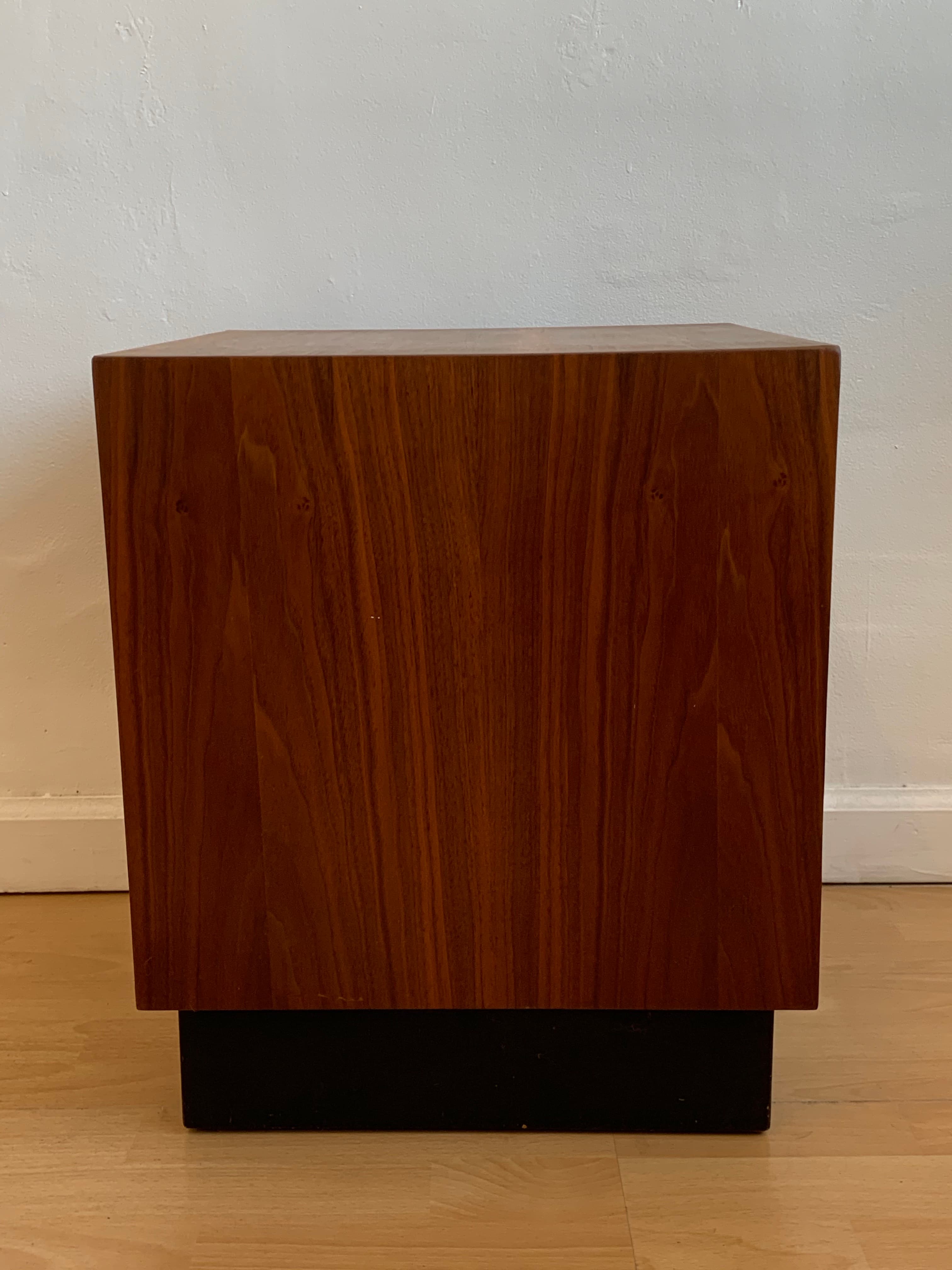 Architectural Wooden Pedestal w/ Black Base