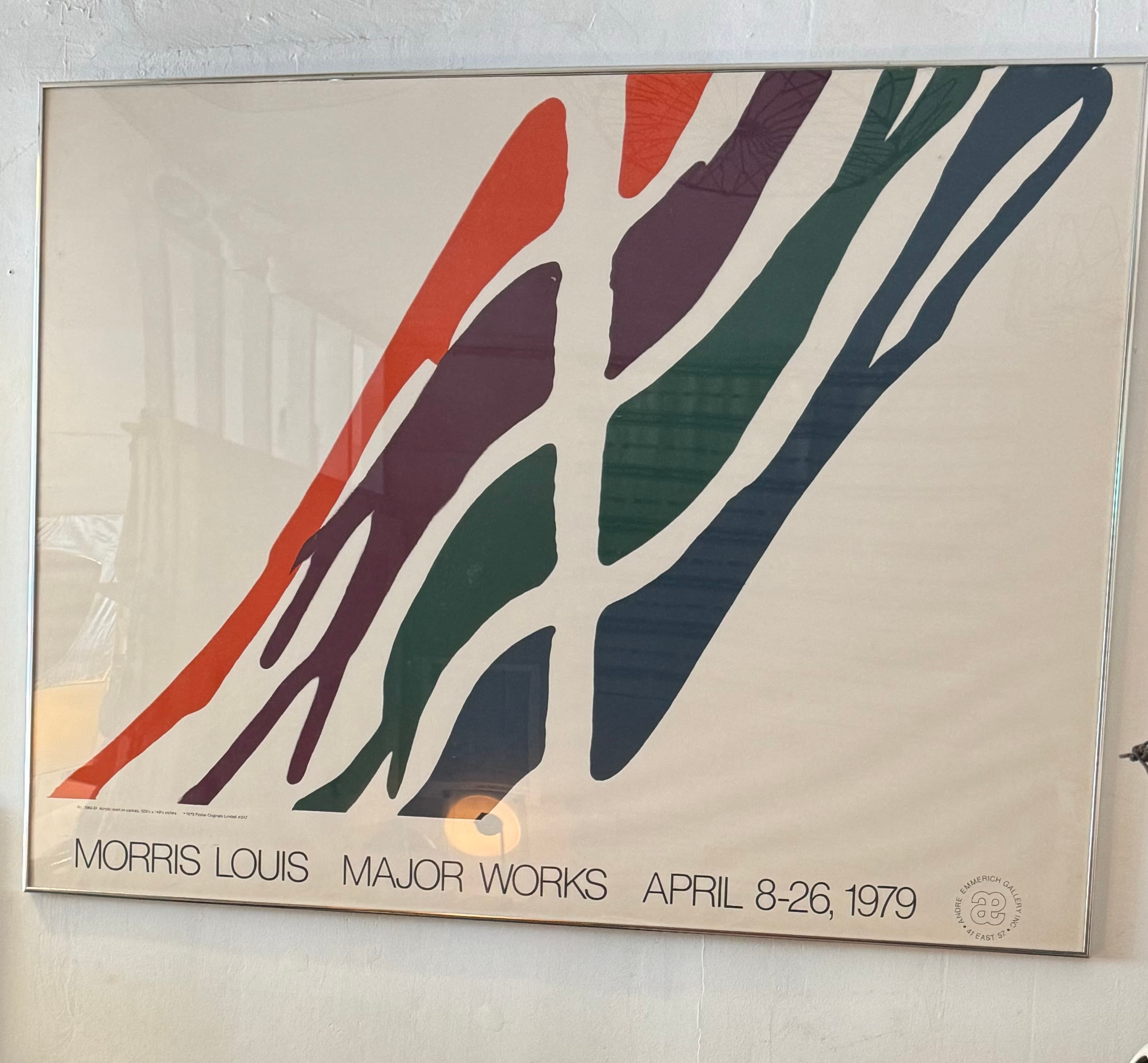 1979 Morris Louis Poster, Framed