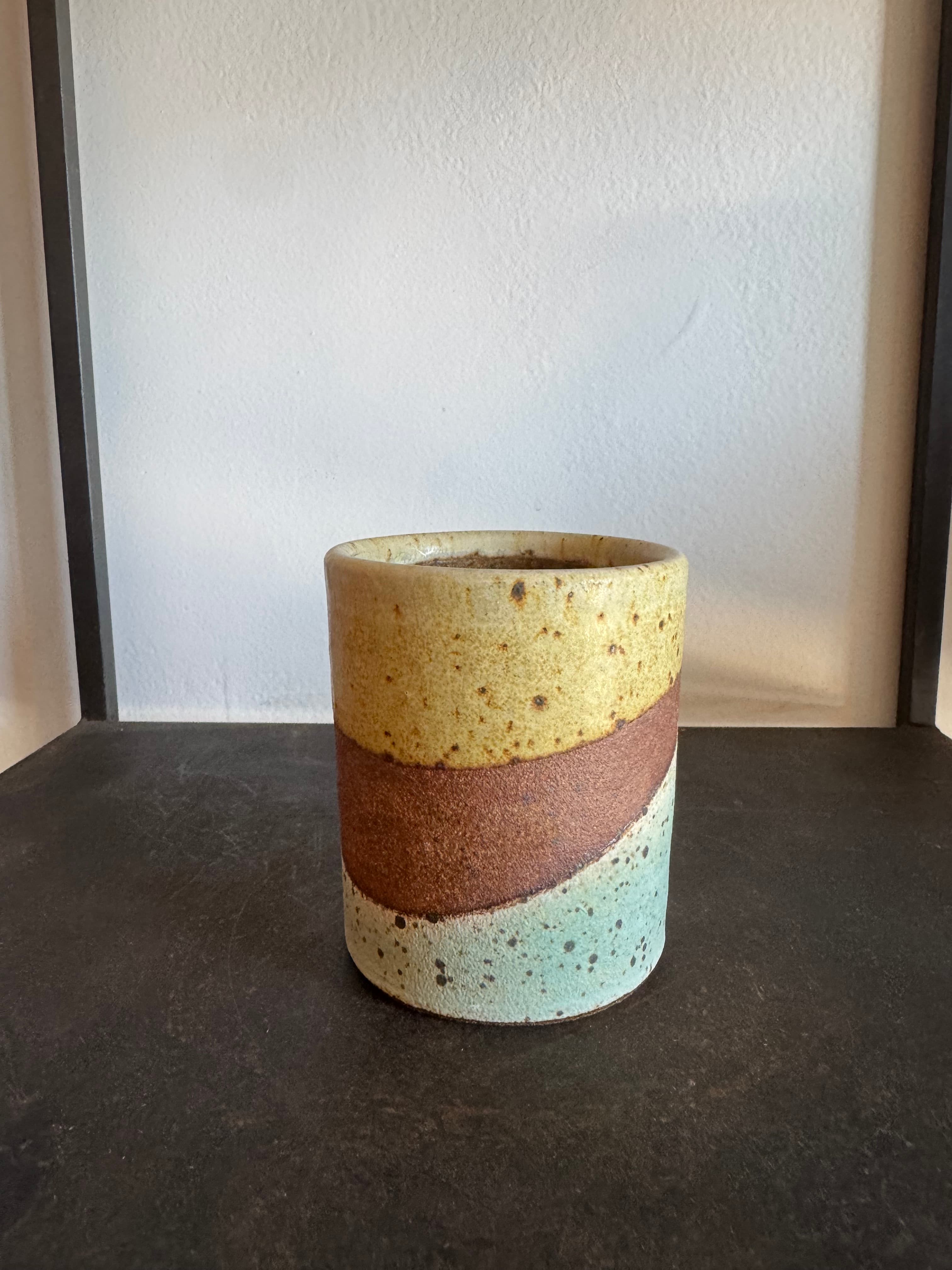 Teal BlueCylinder Cup