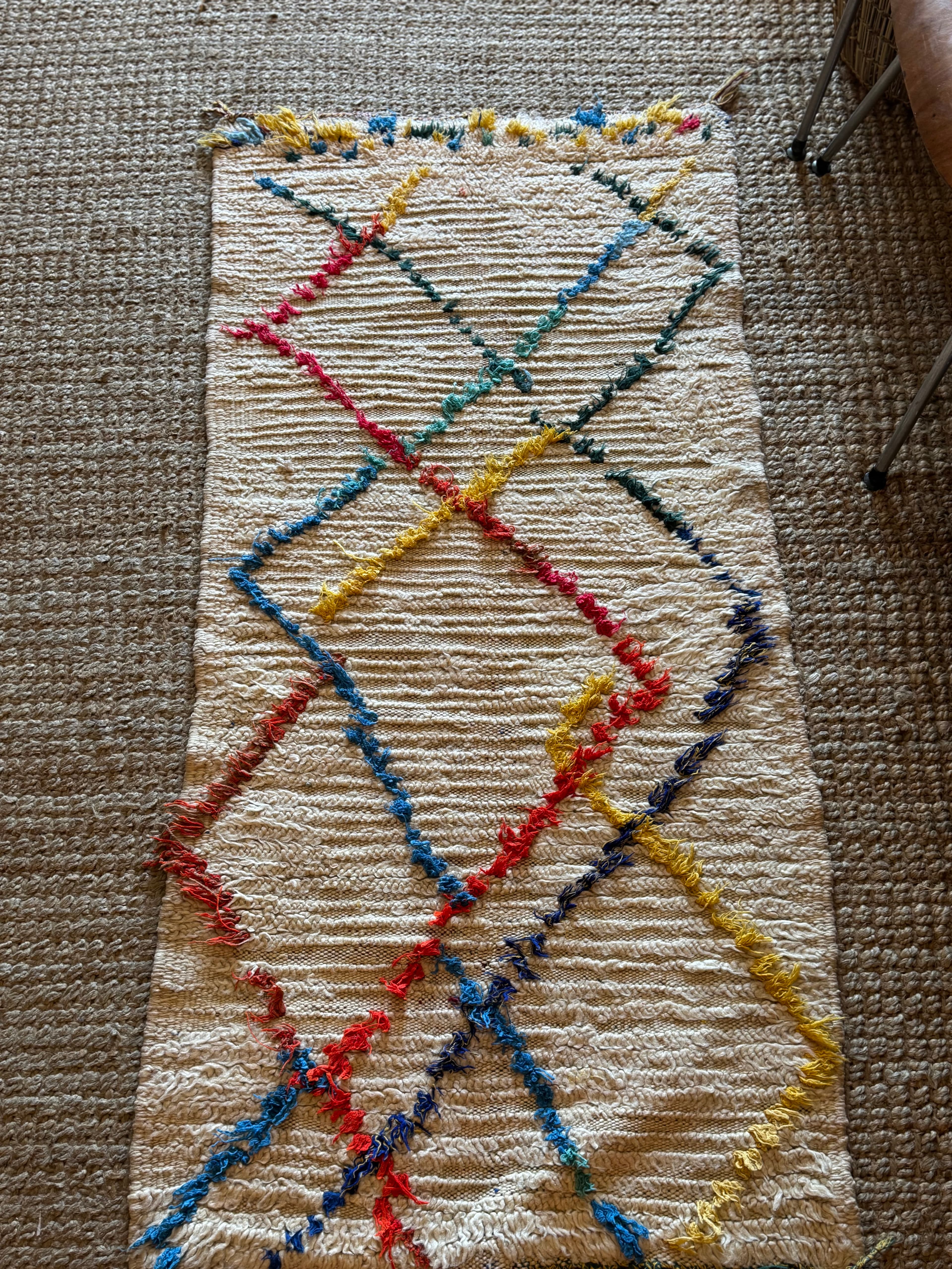 1970's Primary Colorful rug