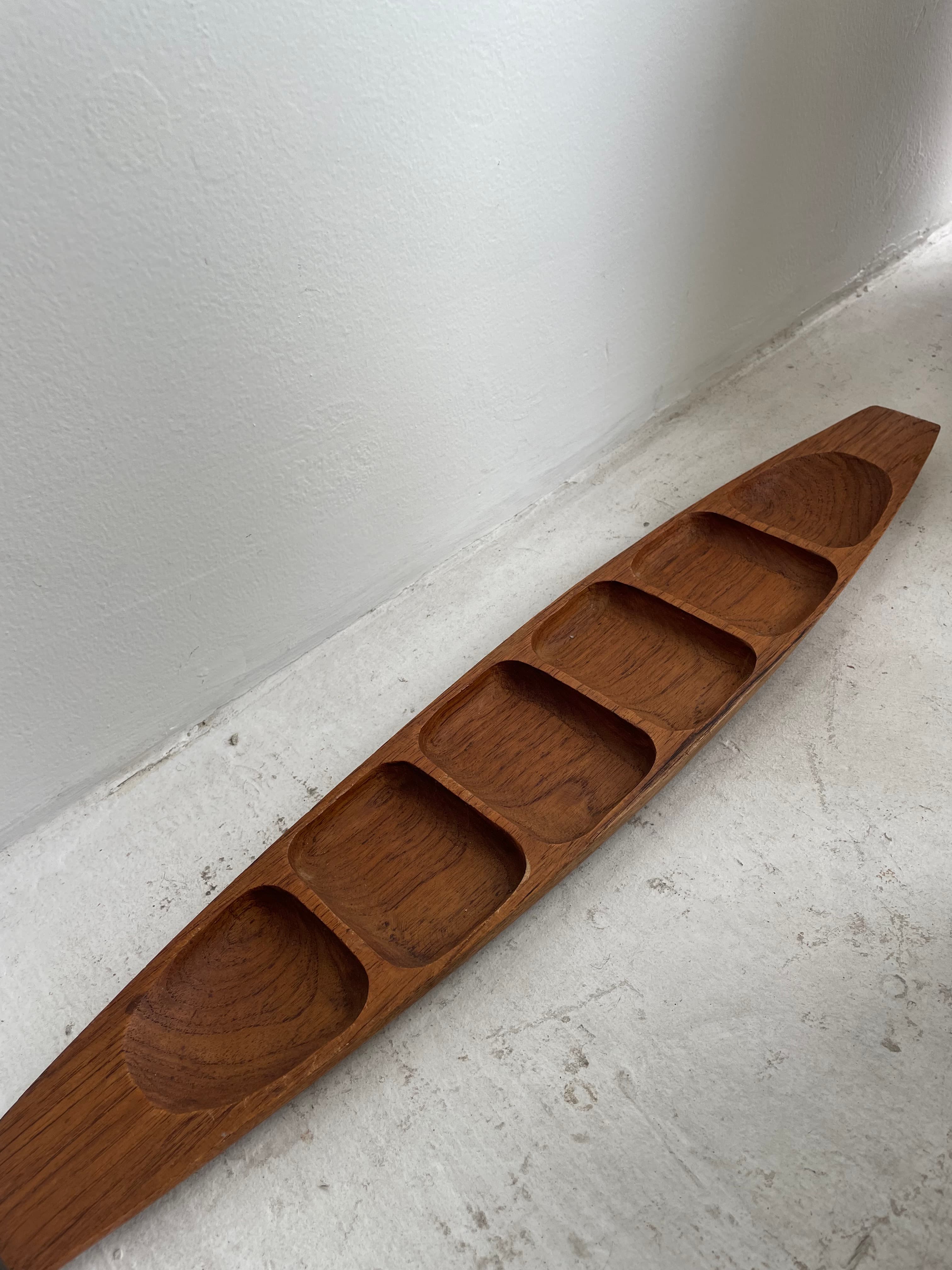 Vintage Teak Boat Tray