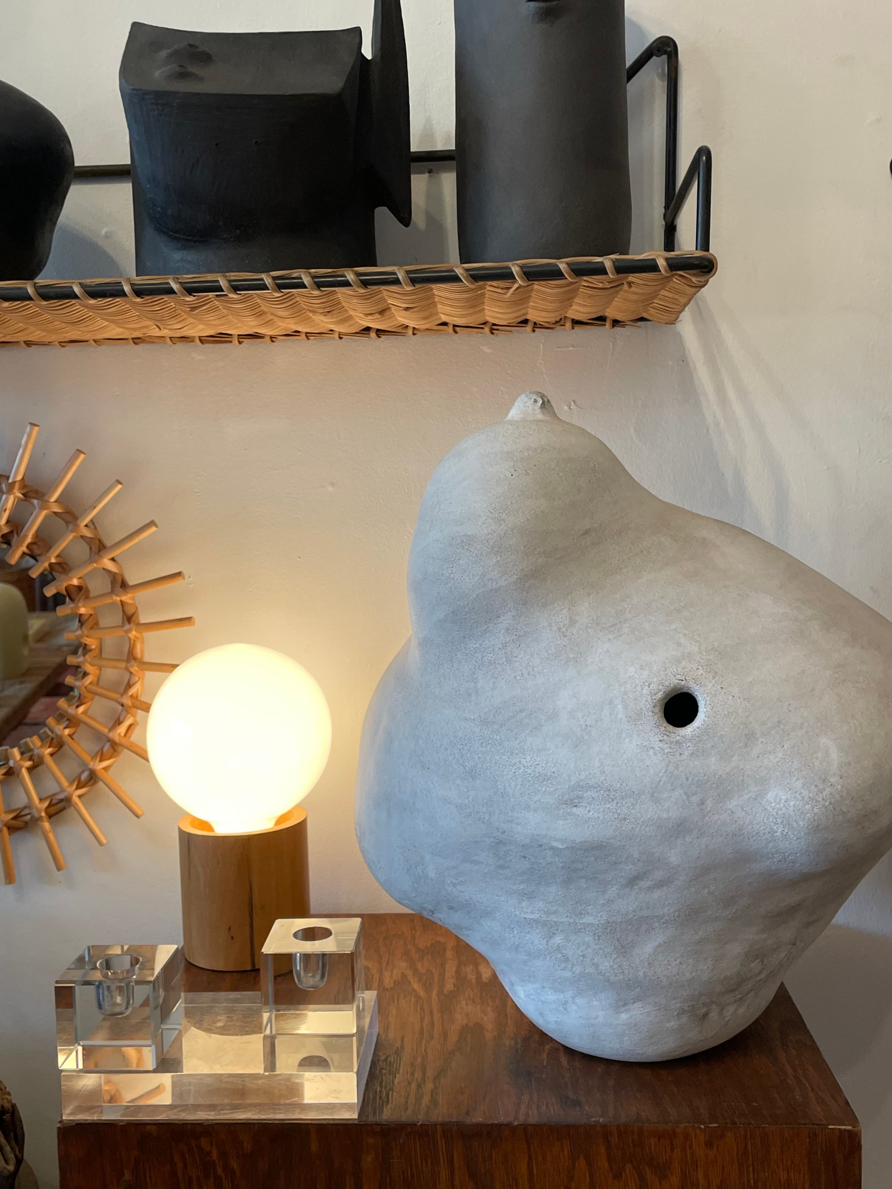 Ceramic White Blobby Sculpture