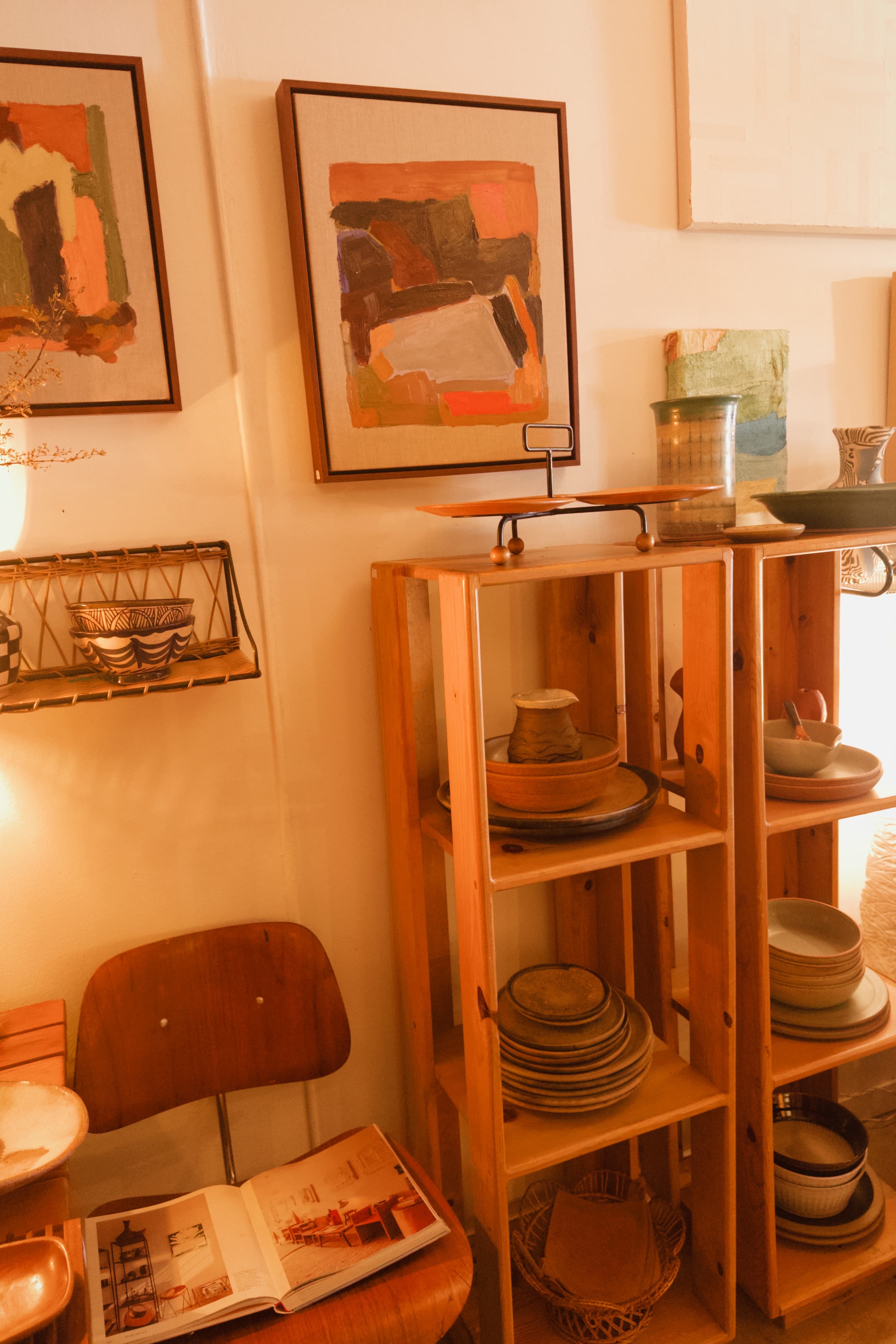 Vintage Pine Custom 3 Tiered Shelves