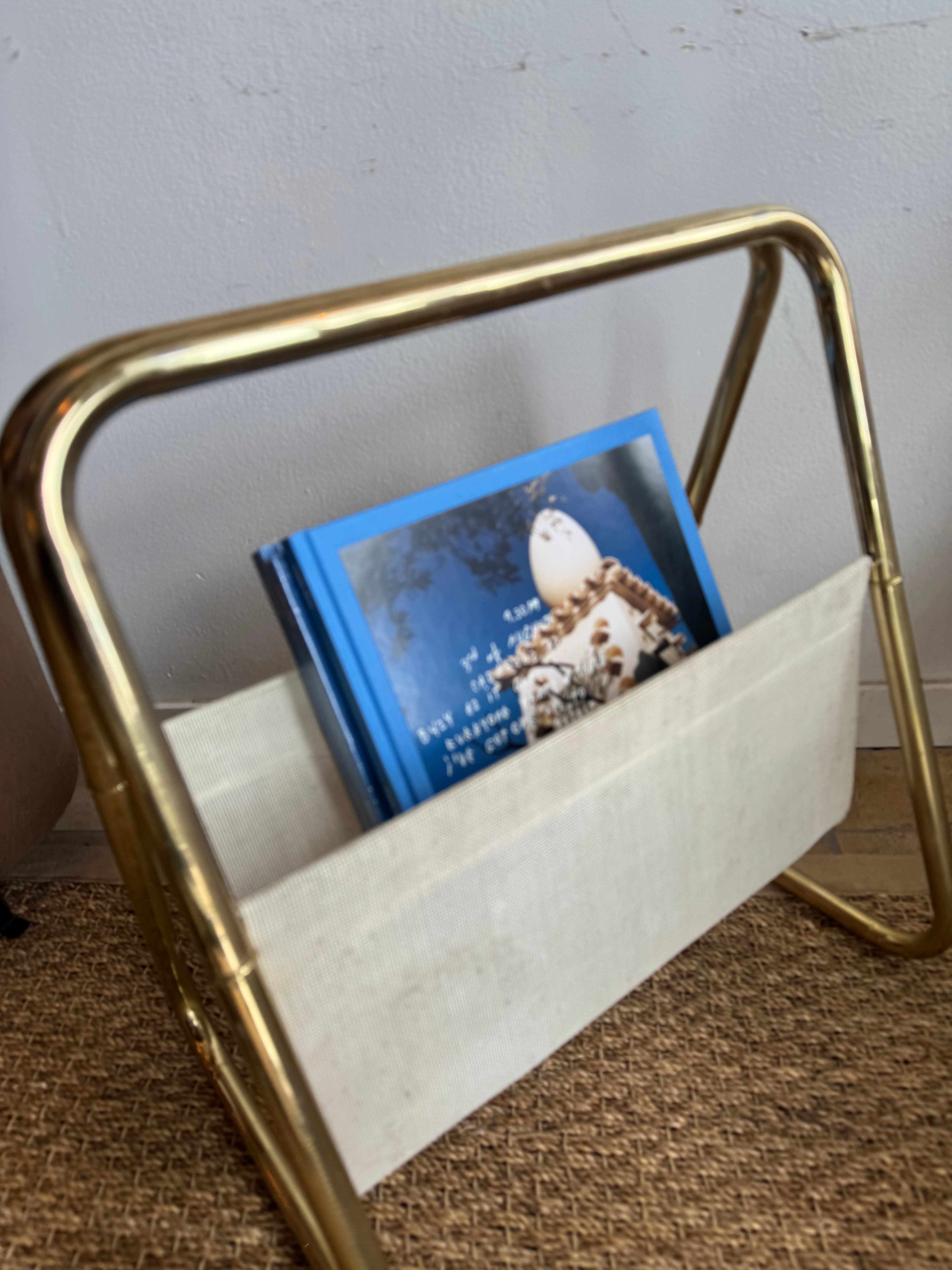 MCM Vintage Tubular Magazine Rack