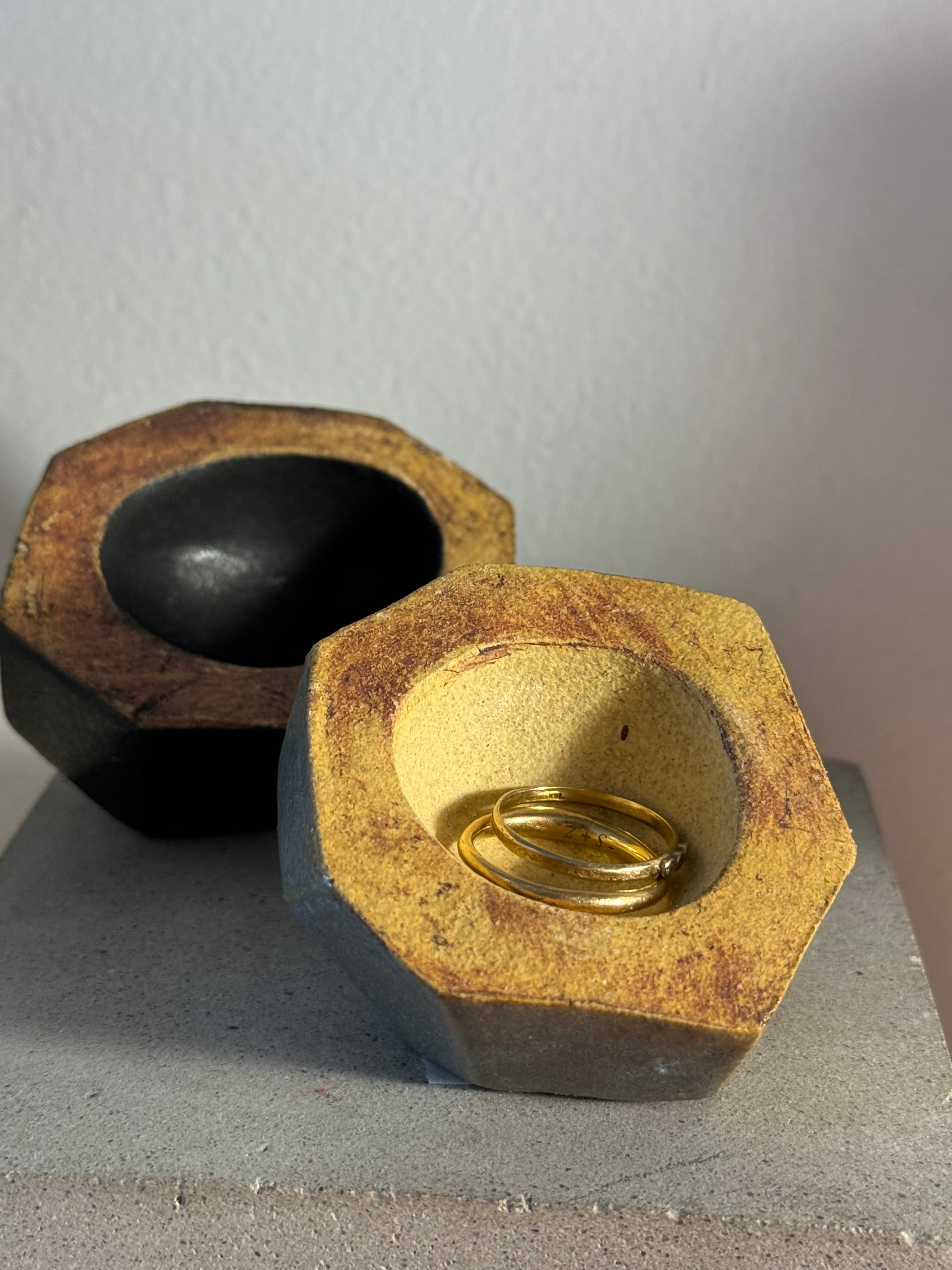 'Light Blue' Geode Ceramic Catchall