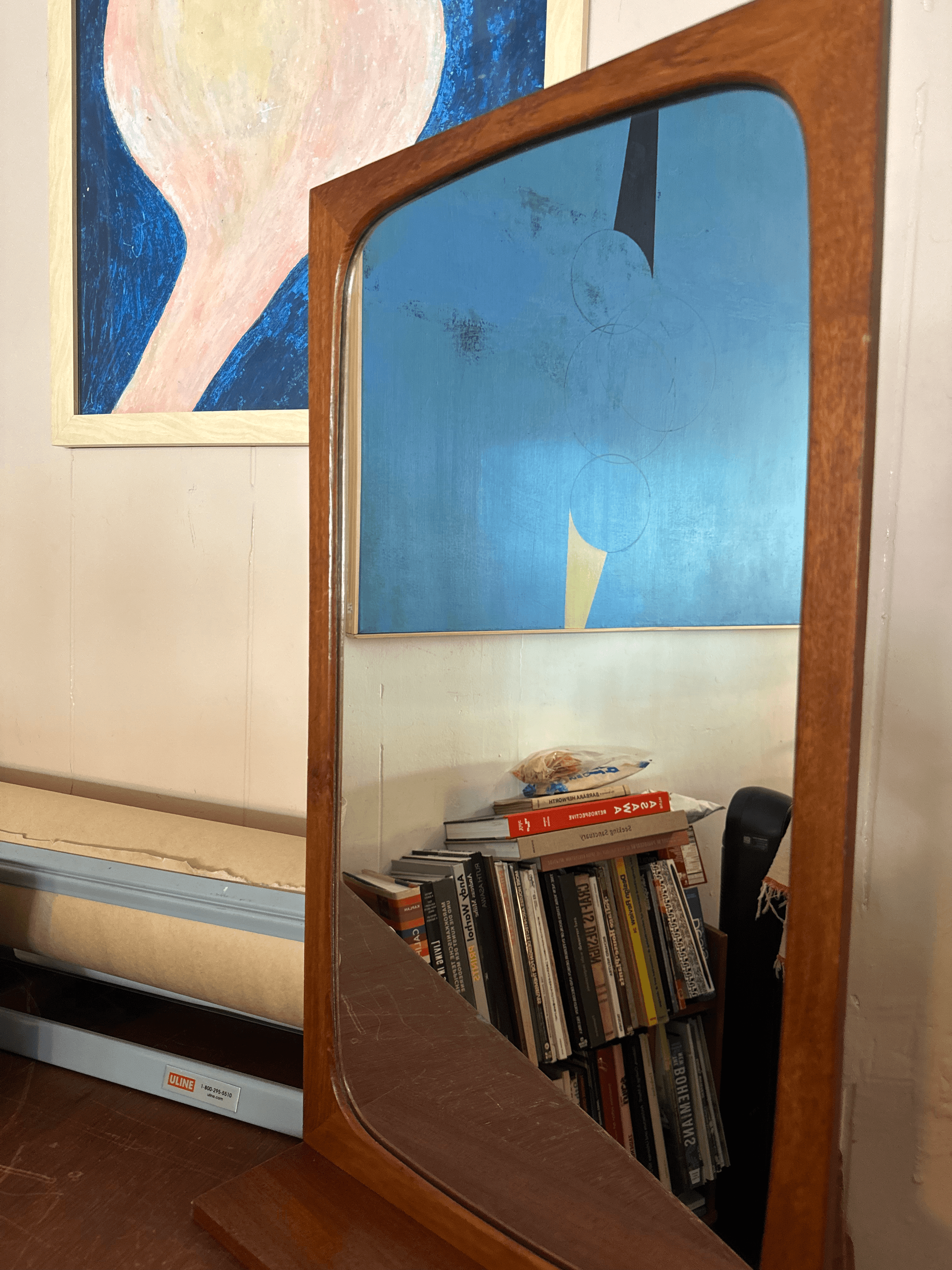 1960's Danish Wooden Mirror