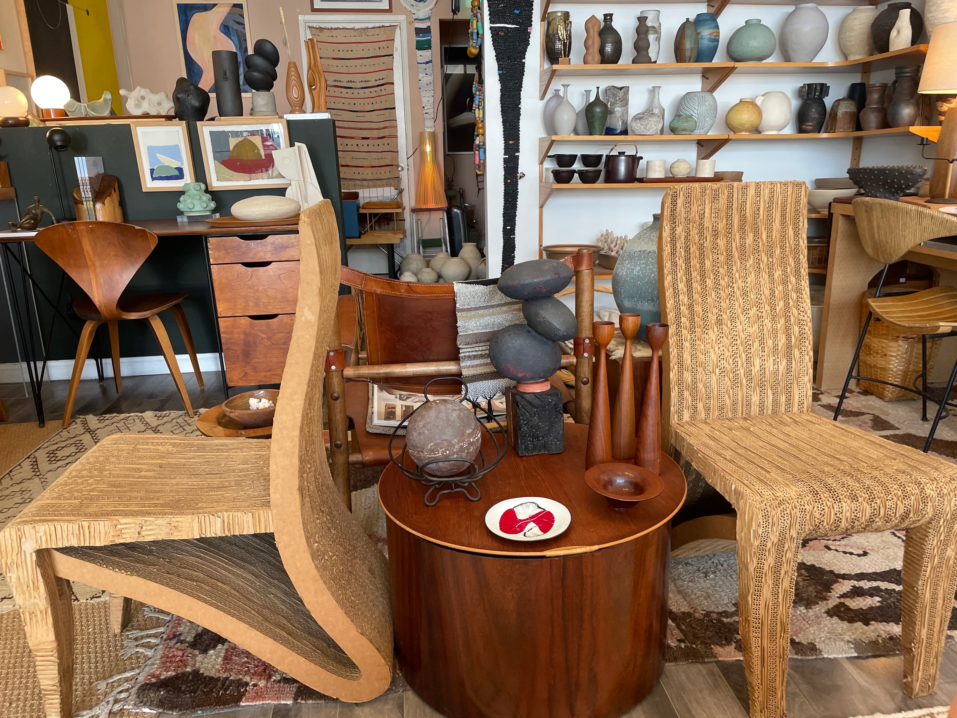 Vintage Corrugated Cardboard Chairs