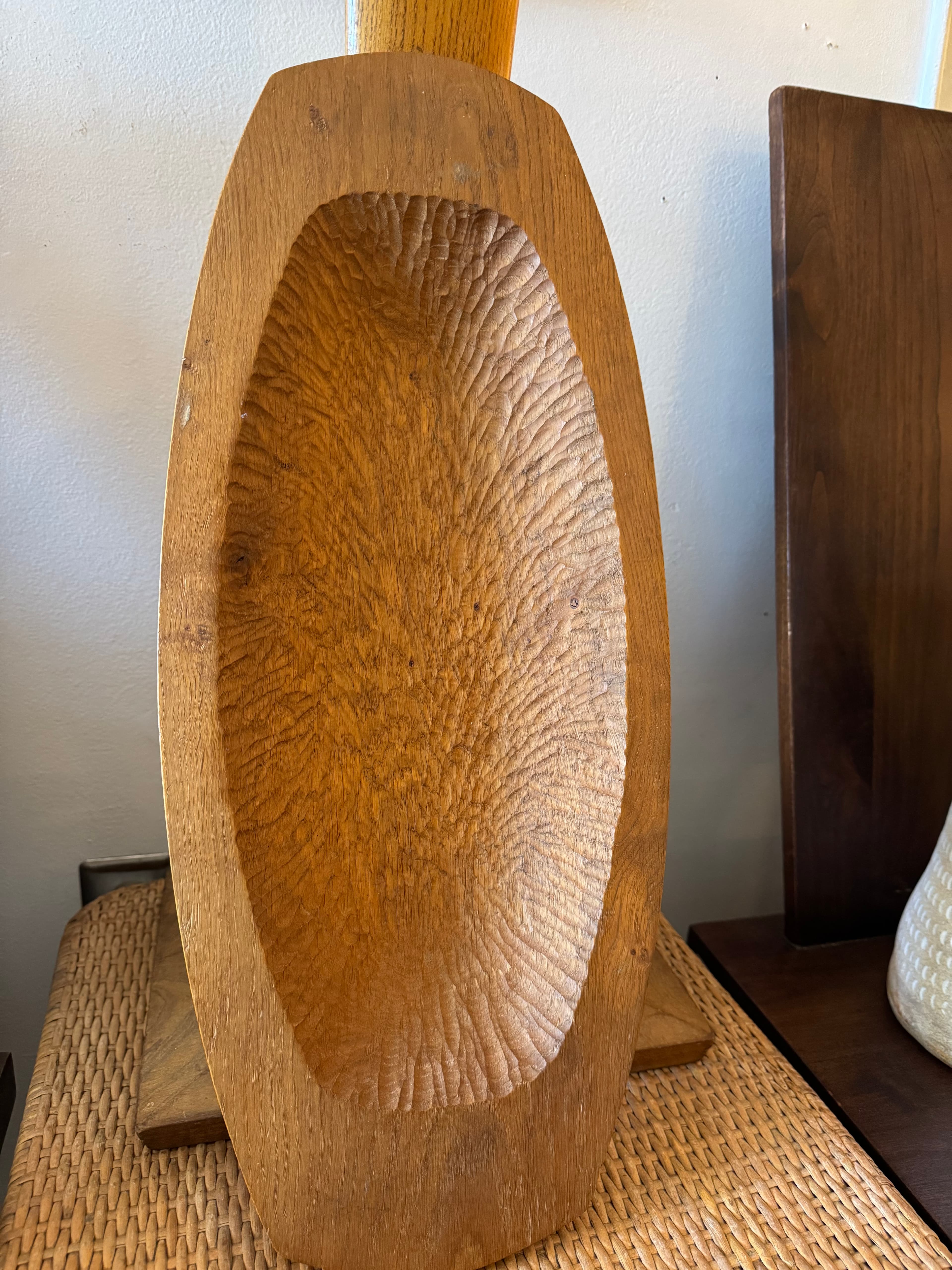 1967 Handcarved Wooden Danish Tray