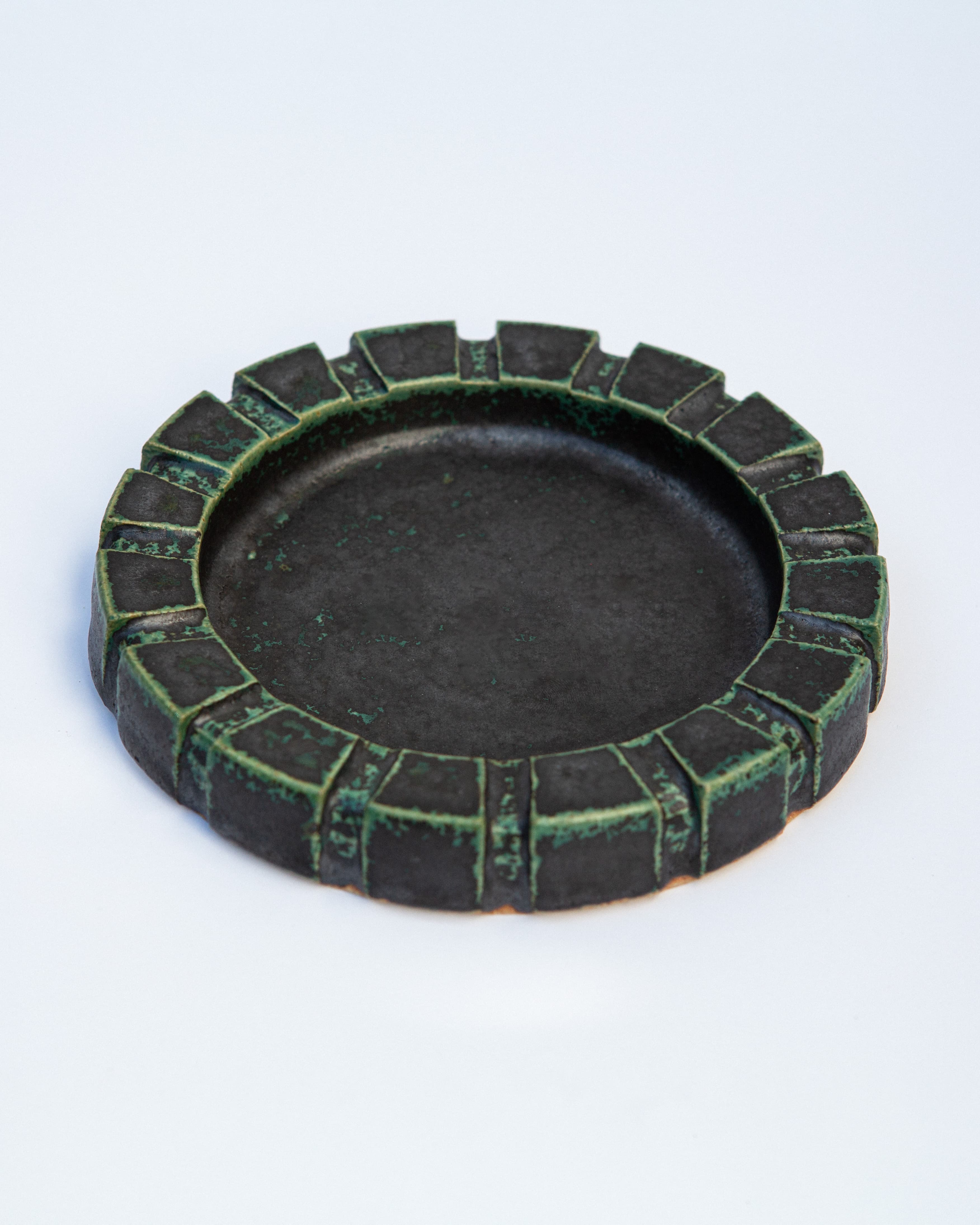 Green Brutalist Ashtray (Lg)