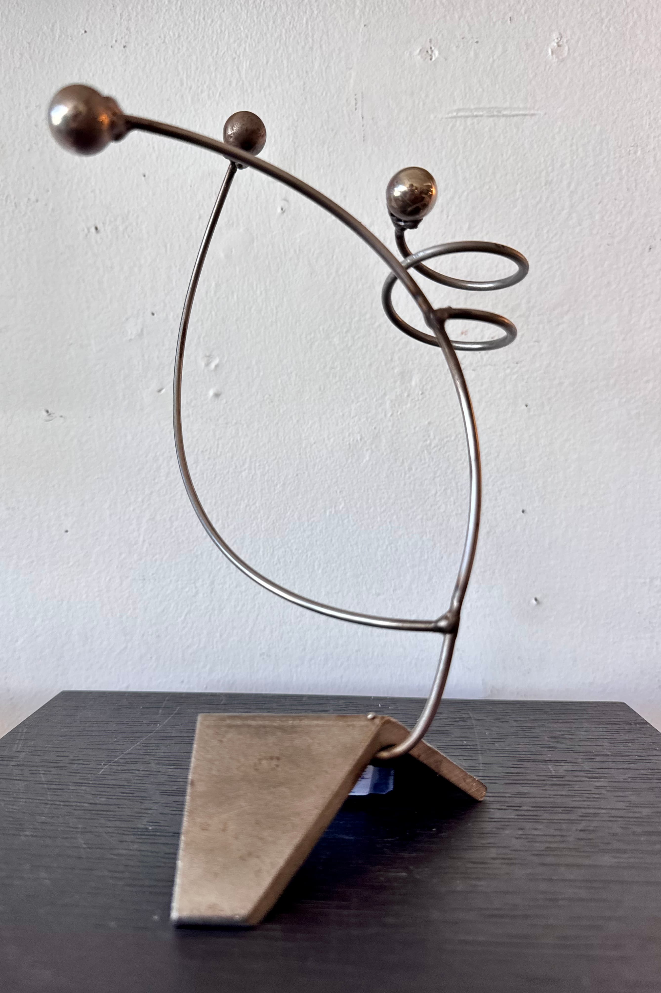 Vintage Metal Abstract Sculpture