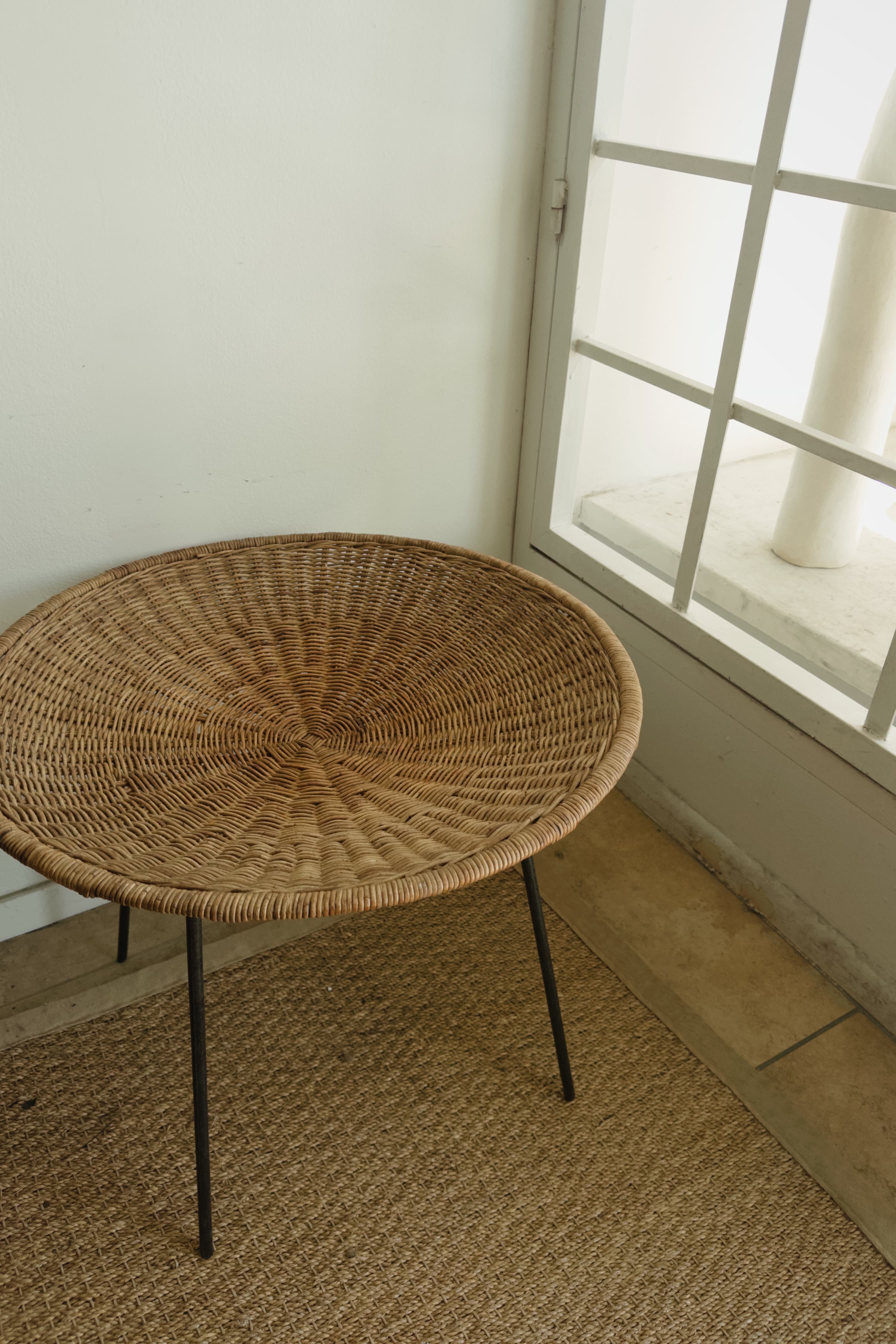 1950's Rattan / Iron Table