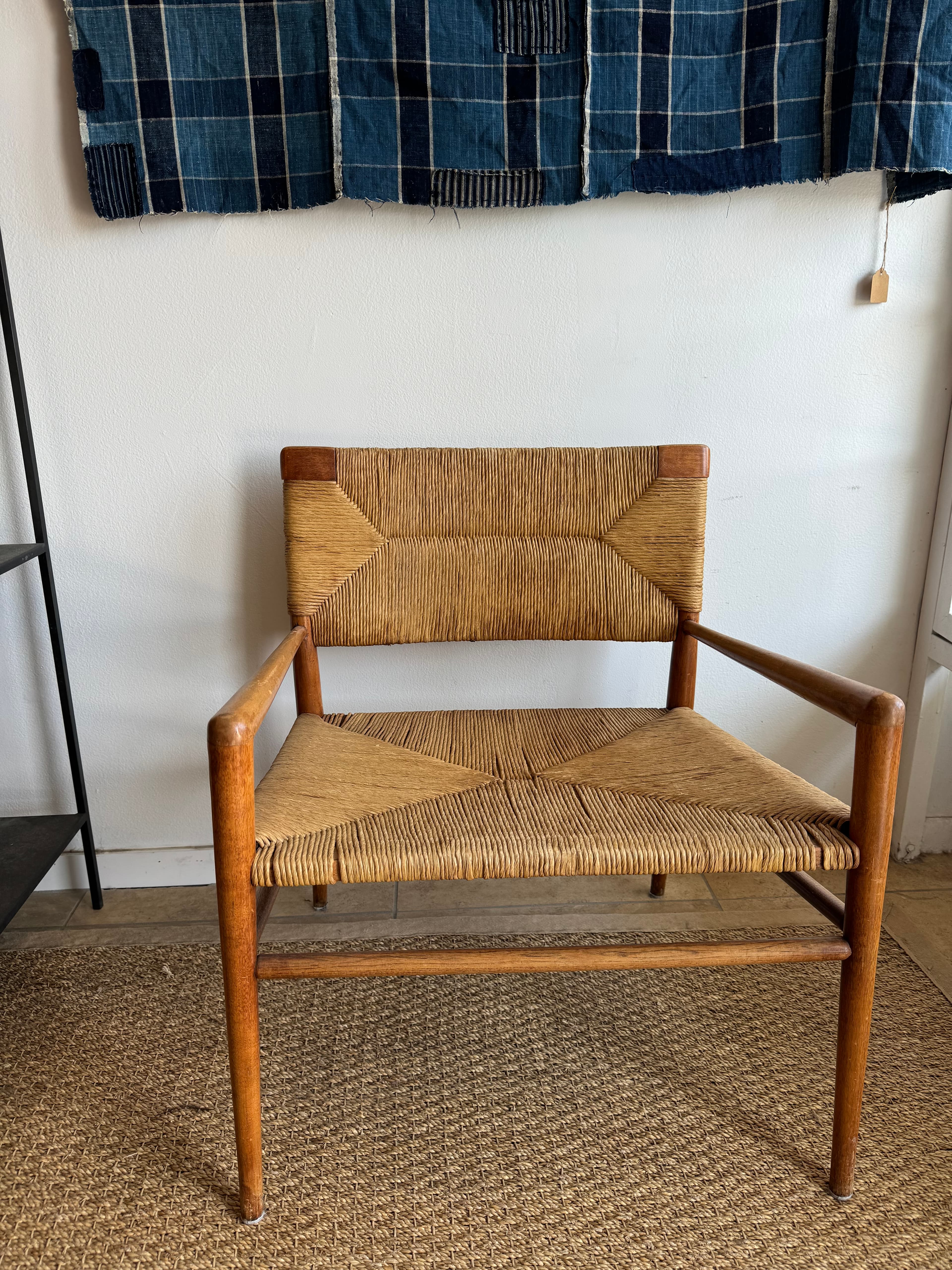 Woven Rush Lounge Chair by Mel Smilow