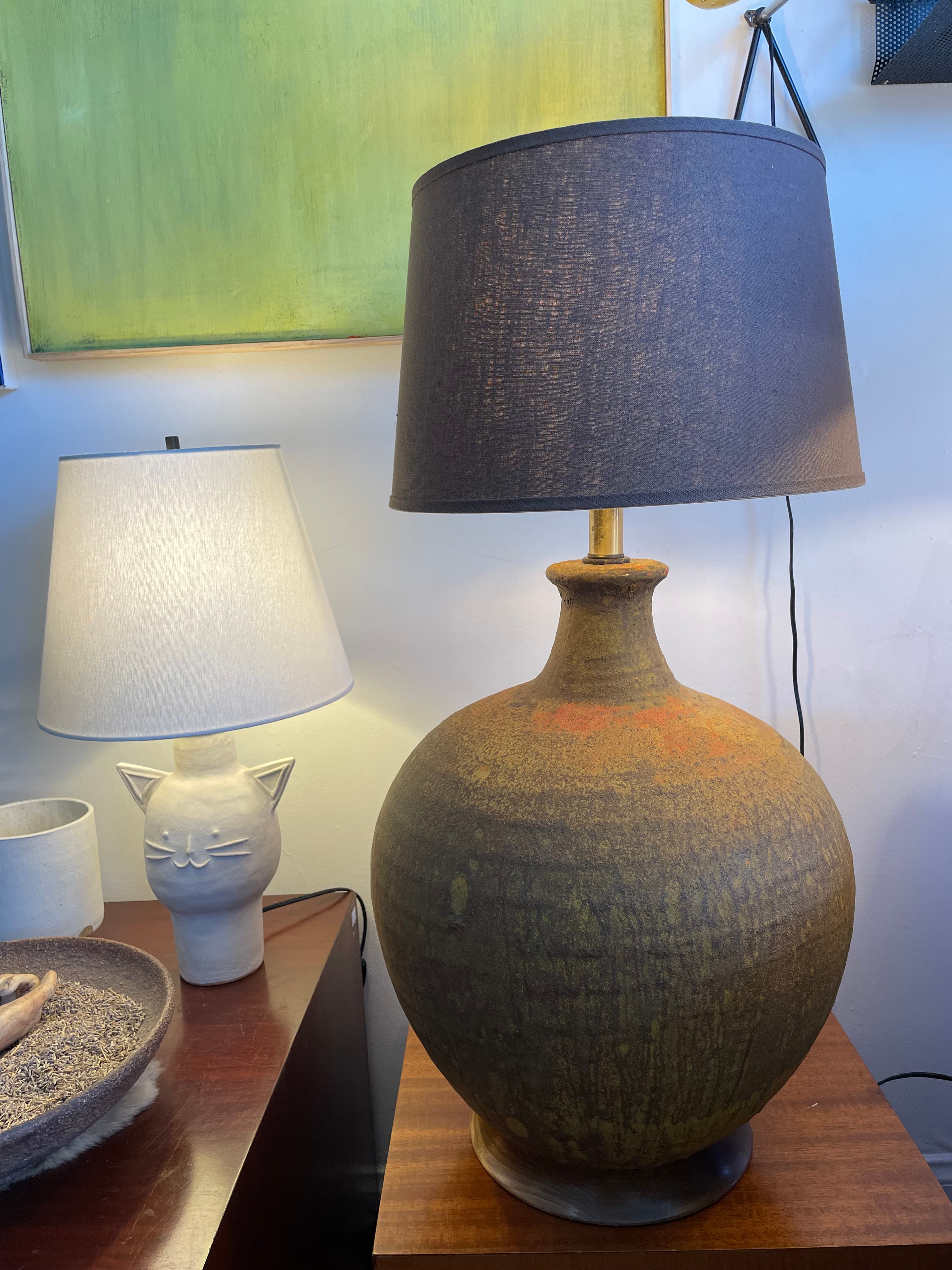 1970's Large Ceramic Lamp