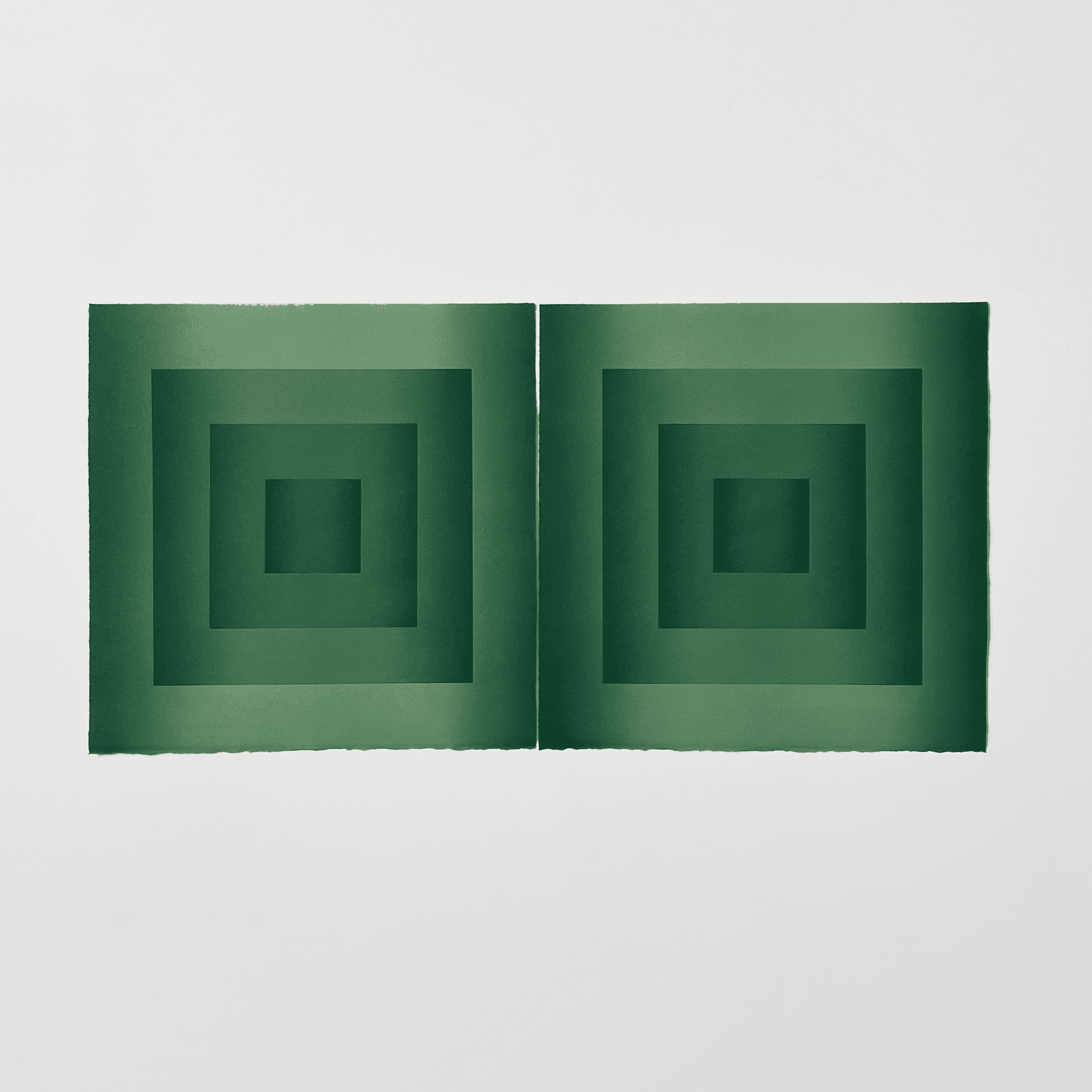 Prism Study Diptych, Green