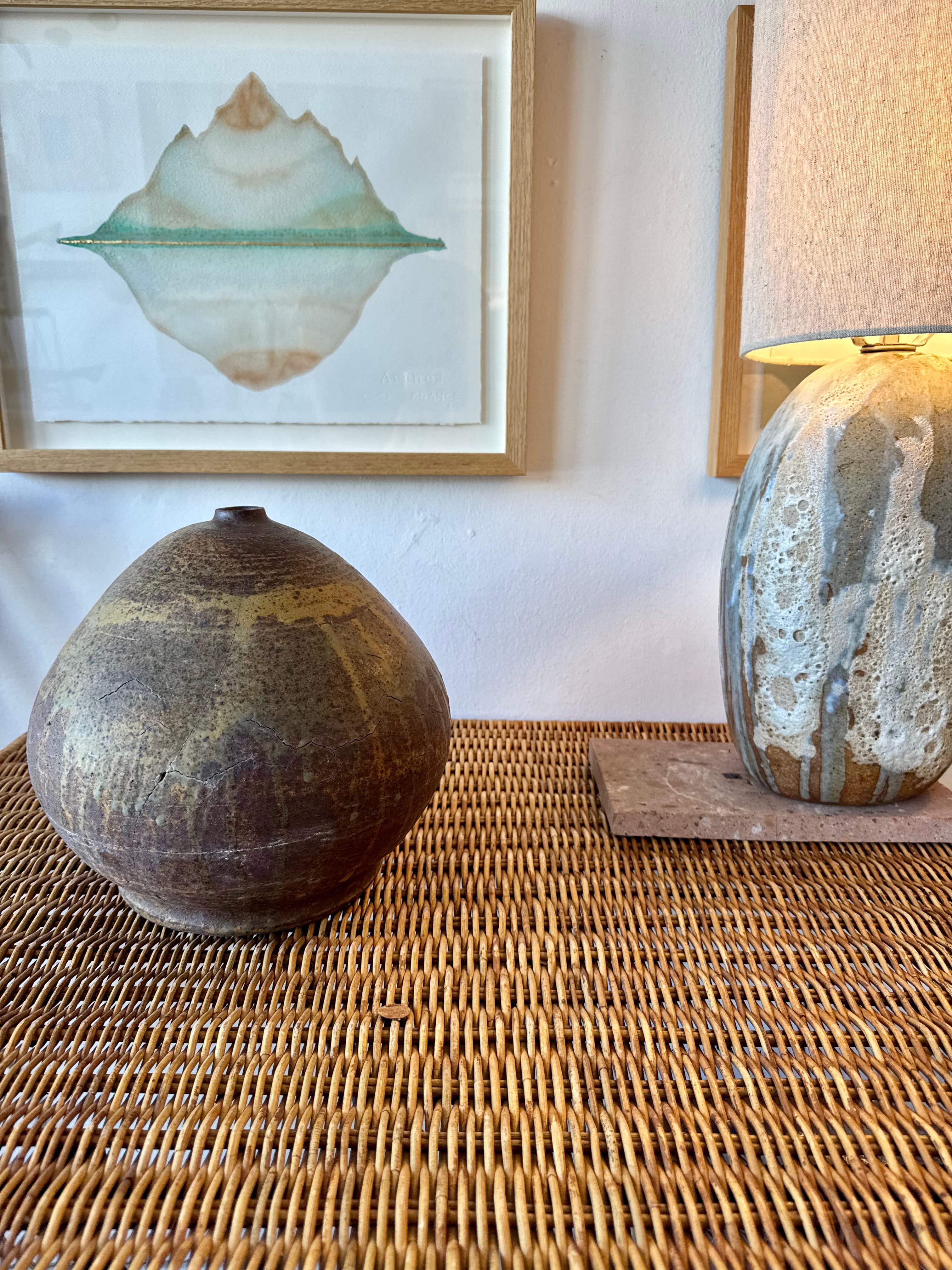 1970's Moss Large Bud Vase