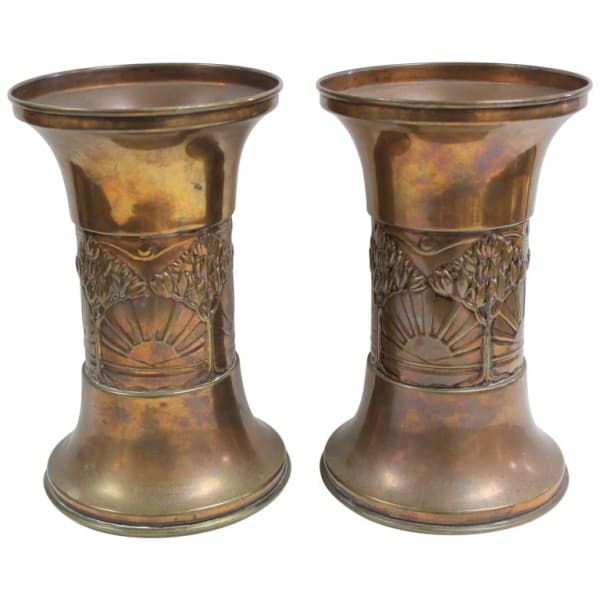 Pair of Brass/Copper Vases | Ventura