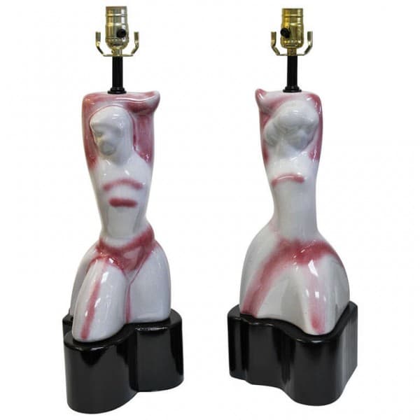 Pair of Ceramic Lamps, attributed to Heifetz | Ventura